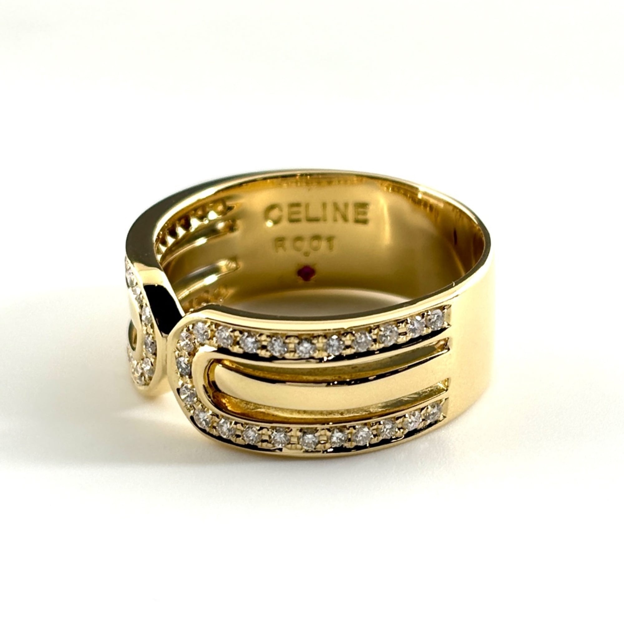 Celine CELINE Diamond and Ruby Ring in Yellow Gold (750) for Women