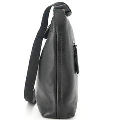 PRADA Prada Shoulder Bag Leather Triangle Black Blue 2VH078 — New - Store Return