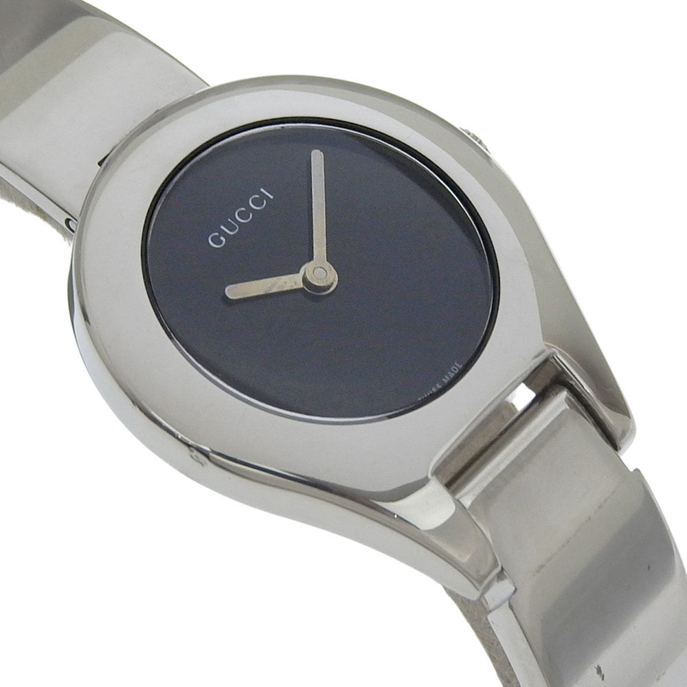 Gucci GUCCI watch 6700L stainless steel black quartz analog display dial women's — Good