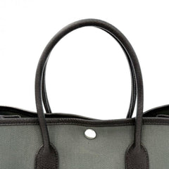 HERMES Garden Party TPM Toile Officier Khaki Tote Bag — Like New