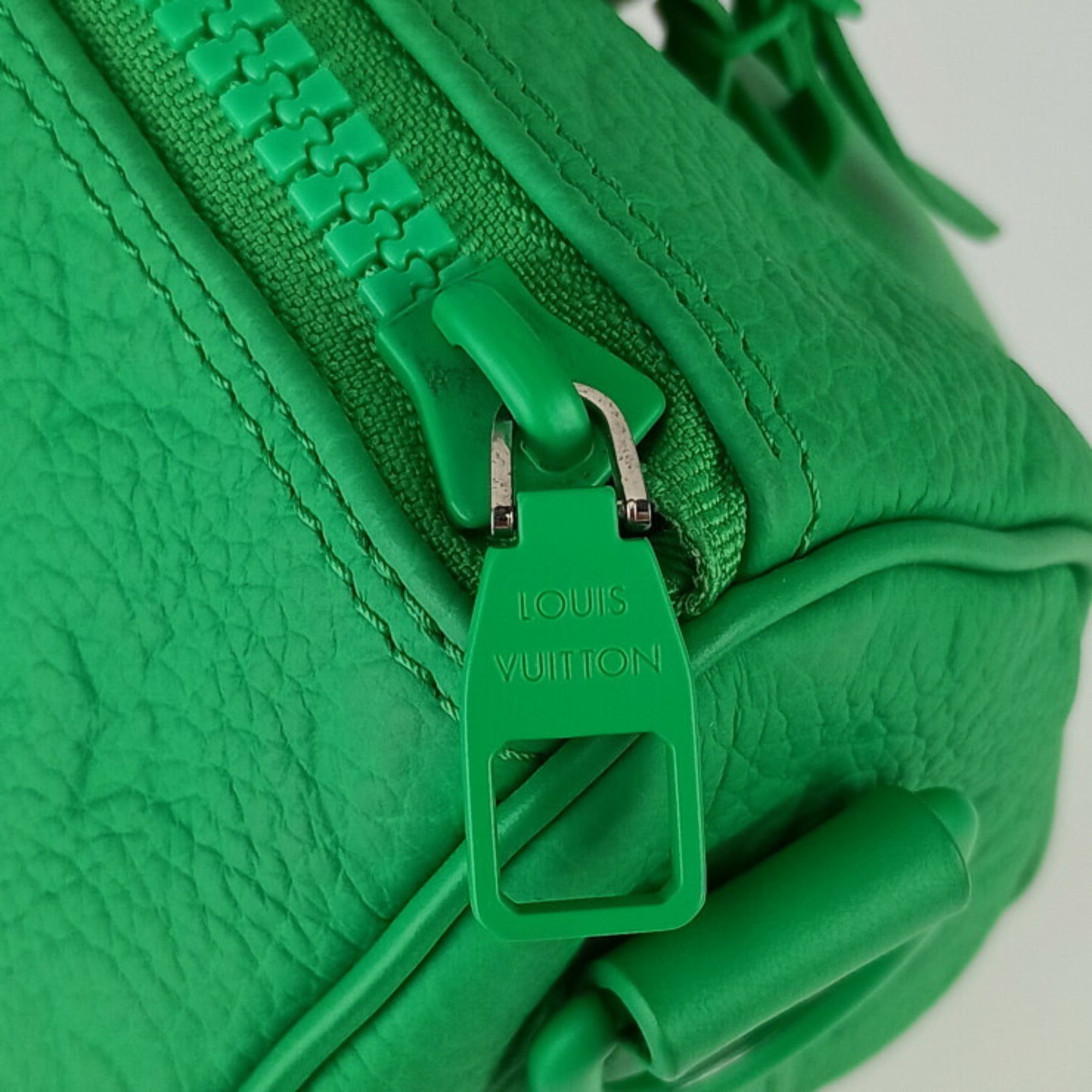 LOUIS VUITTON Louis Vuitton Handbag Keepall Bandouliere 25 M20929 MINTY GREEN Green Taurillon Monogram Leather Women's Mini Boston Shoulder Bag — Like New