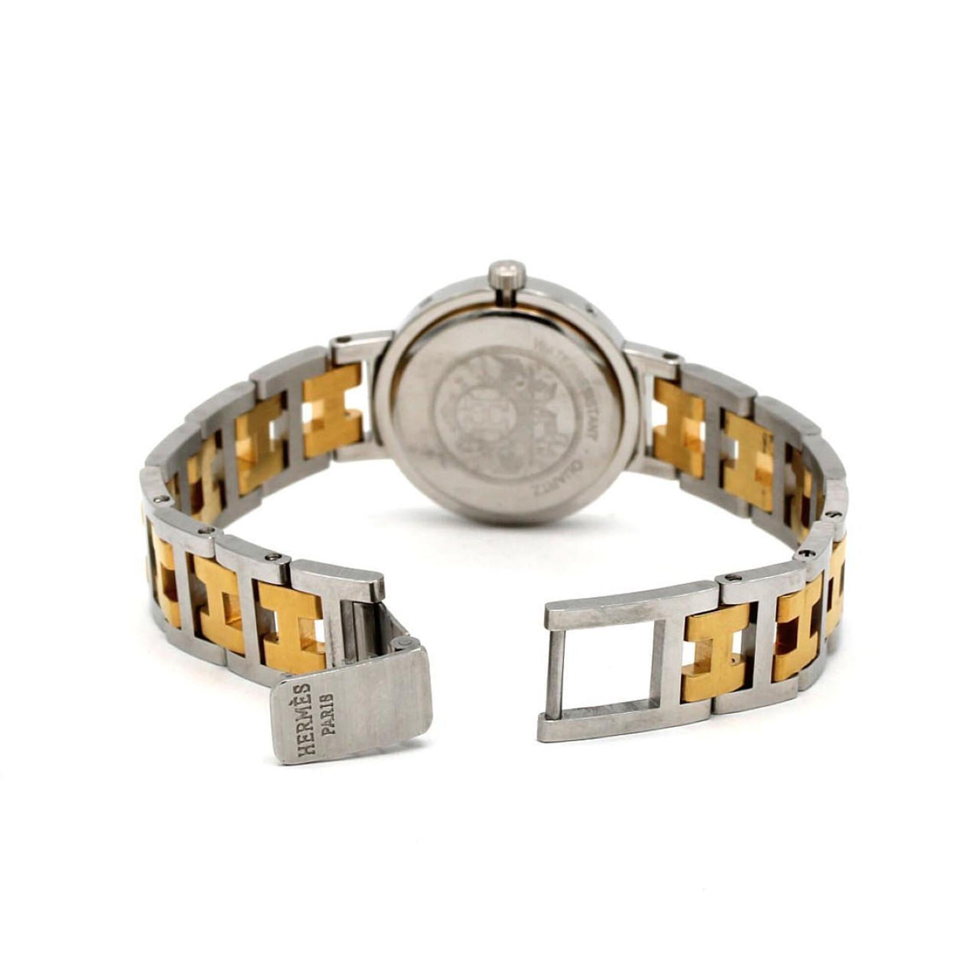 Hermes Clipper Combination SSxGP Quartz Watch — Good