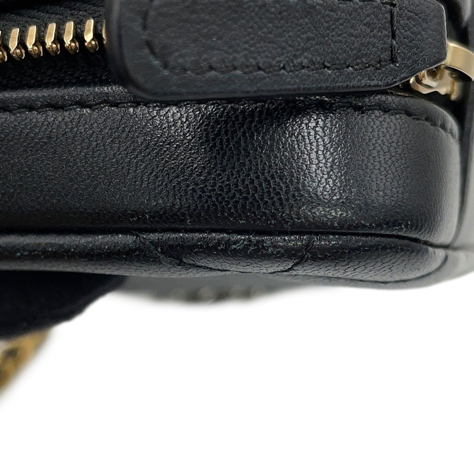Chanel Chain Shoulder Bag CHANEL19 Coco Mark Lambskin AP2728 CHANEL Handbag Black Women's — Like New