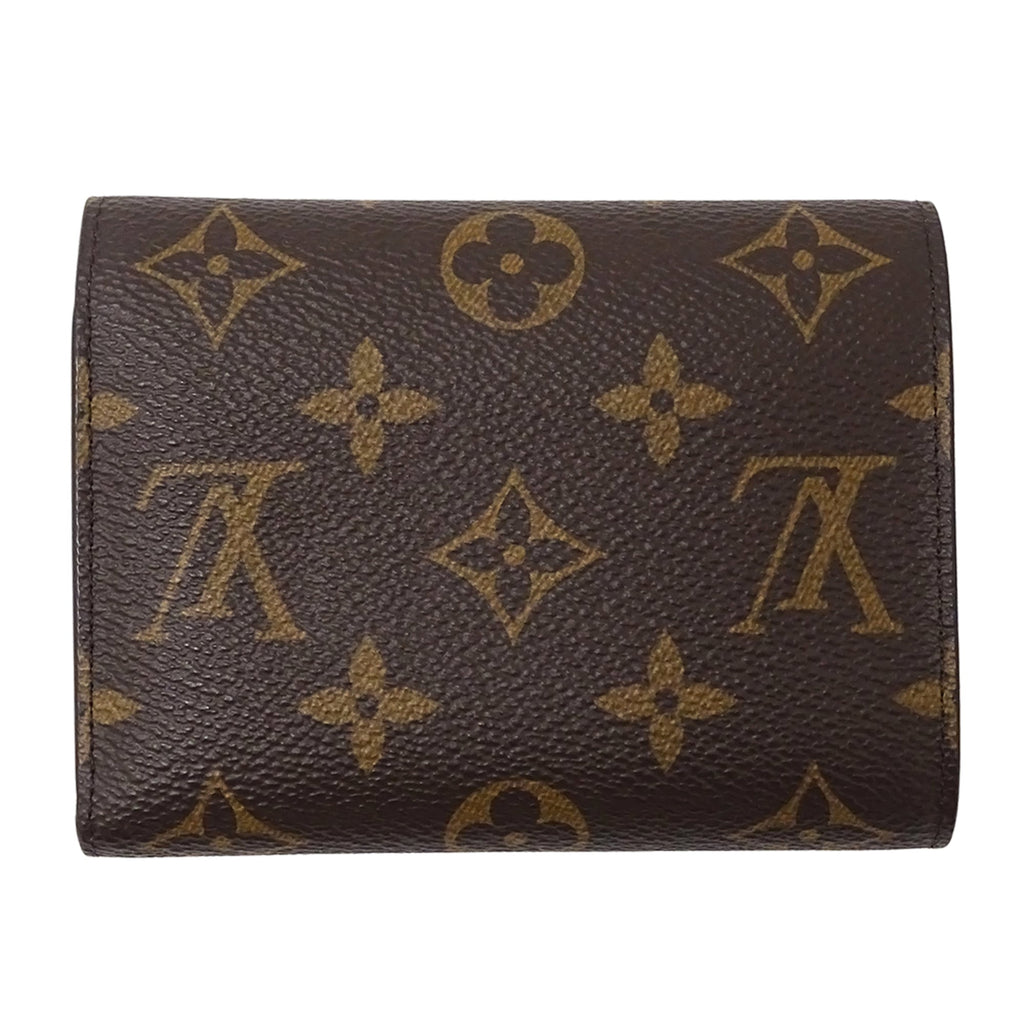 Louis Vuitton Monogram Tri-fold Wallet, Women's Portefeuille Victorine, Fuchsia, M41938, Brown, Pink, Purple, Mini Wallet