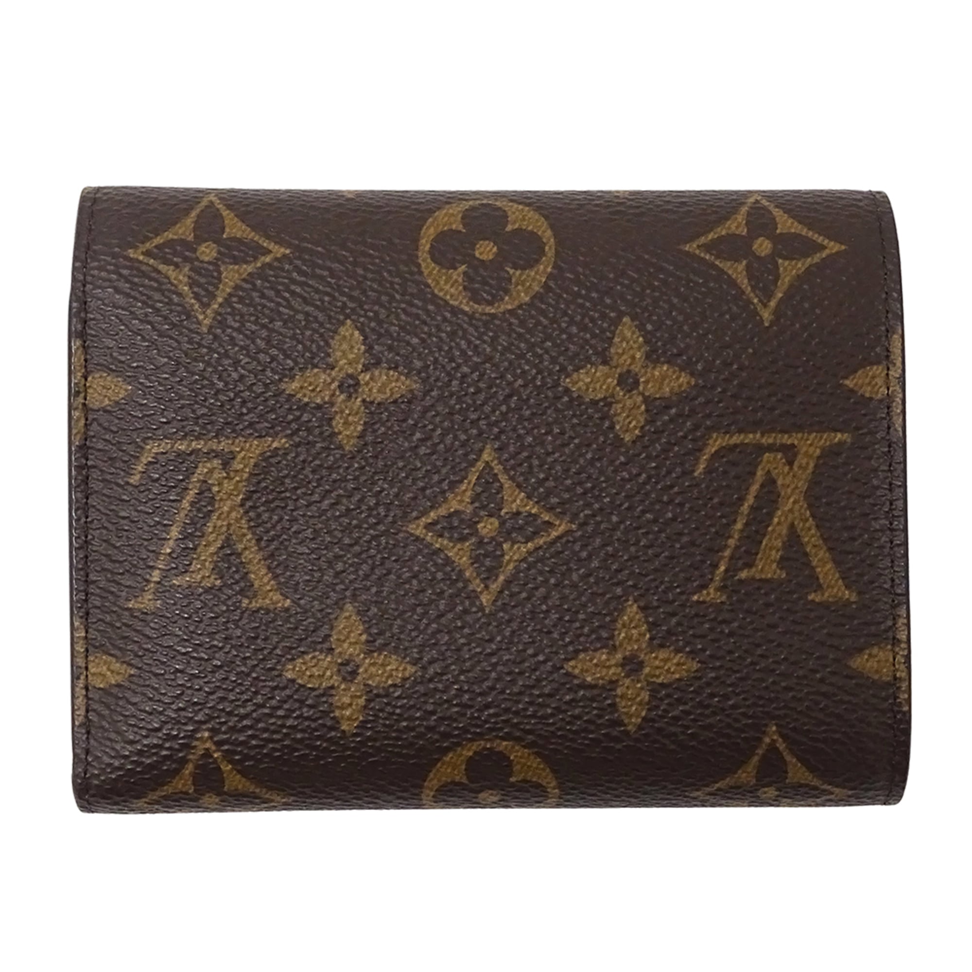 Louis Vuitton Monogram Tri-fold Wallet, Women's Portefeuille Victorine, Fuchsia, M41938, Brown, Pink, Purple, Mini Wallet