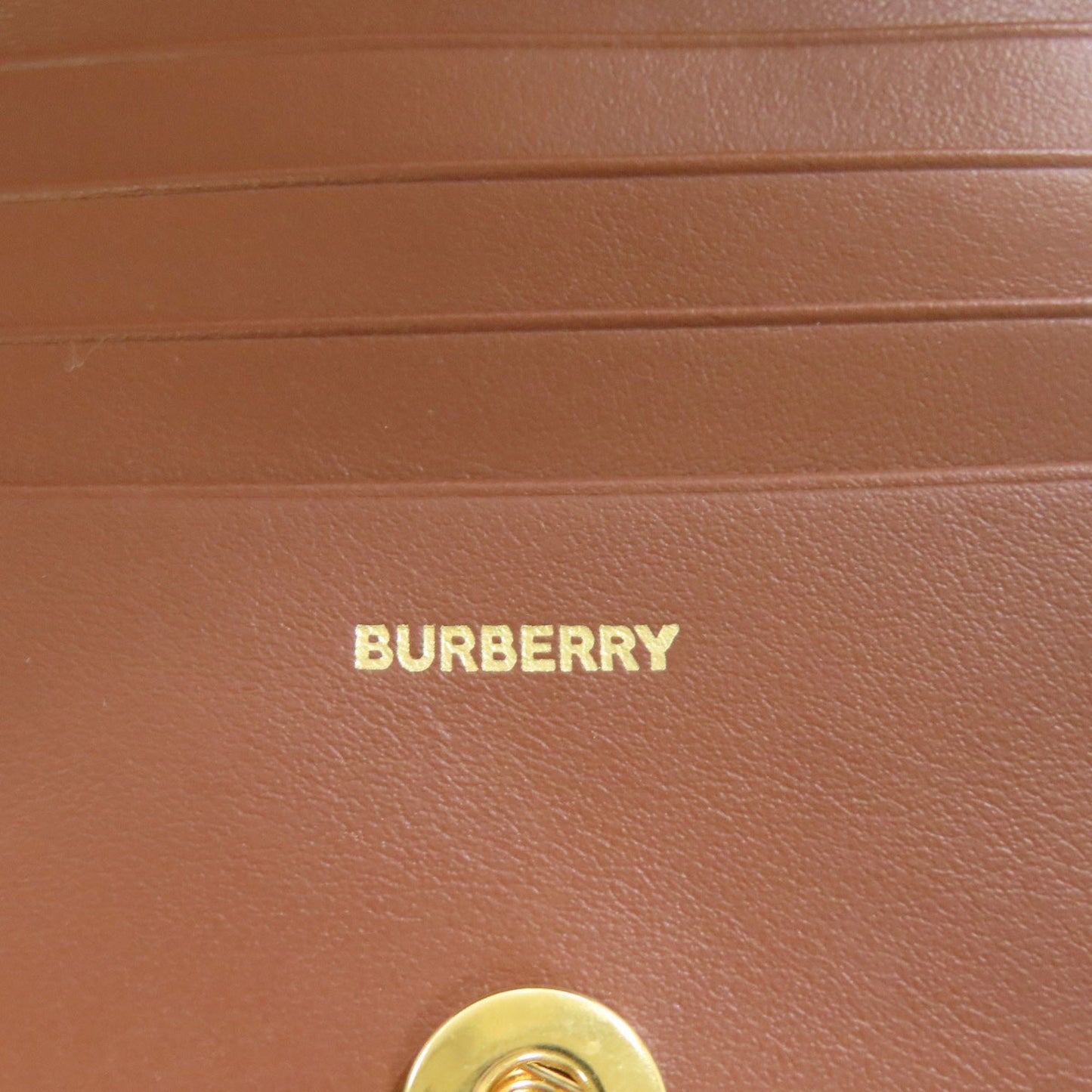 Burberry TB logo pattern bifold wallet leather women's BURBERRY