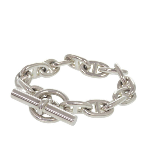Hermes Chaine d'Ancre MM 15-link Sterling Silver Bracelet 0502 HERMES