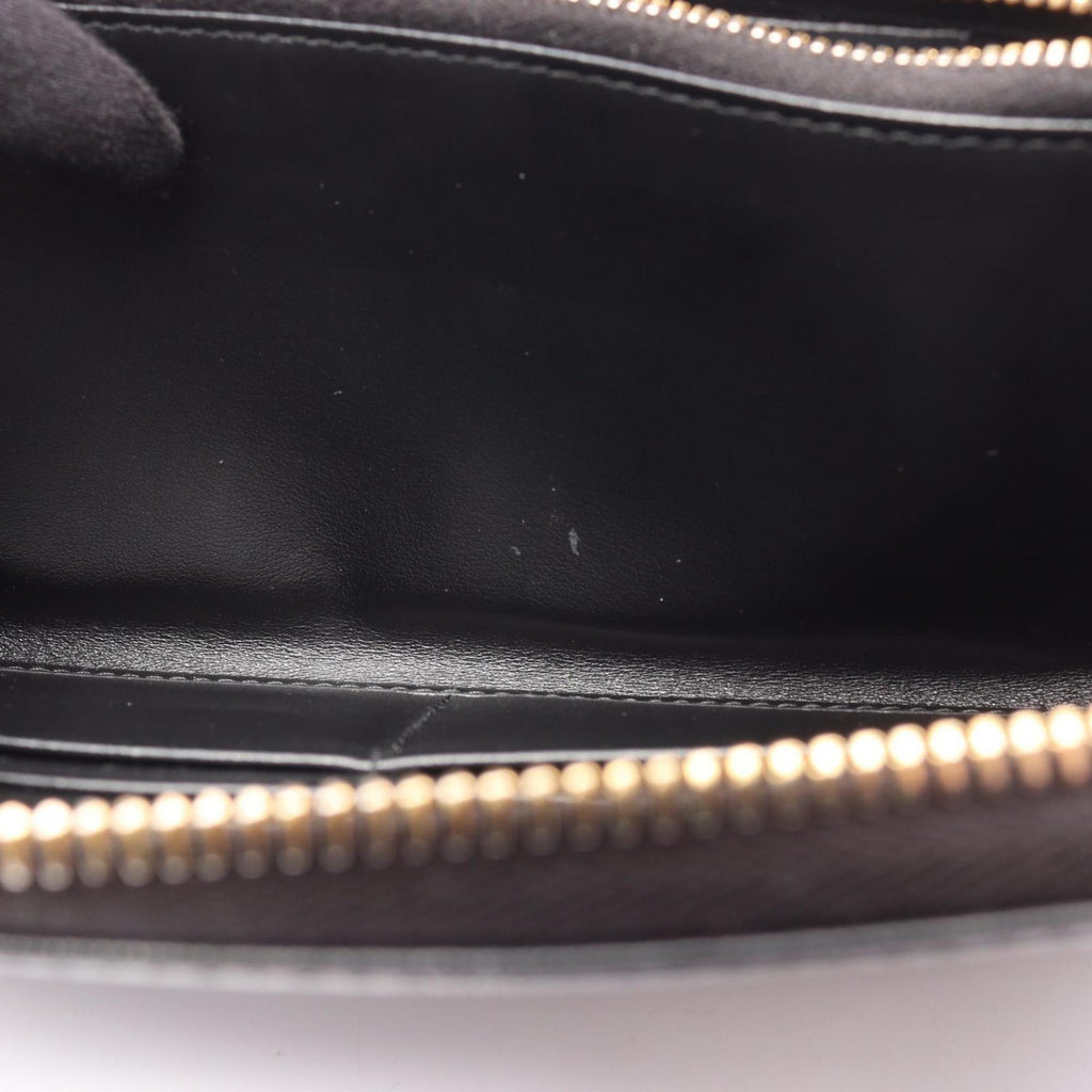 Prada VITTELLO MOVE TR Round Long Wallet, Leather, Women's, Black, 1ML506