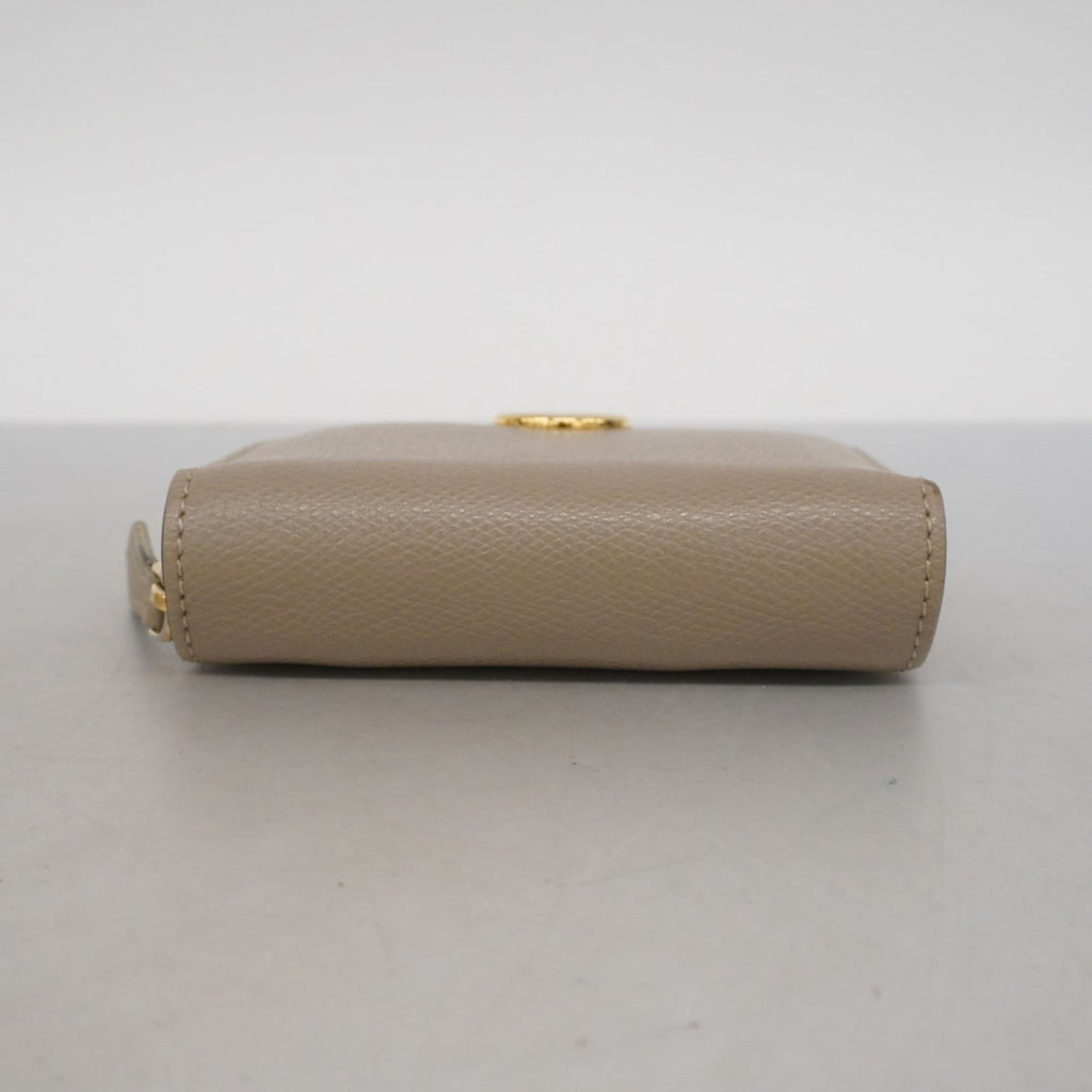 Fendi beige leather wallet for women