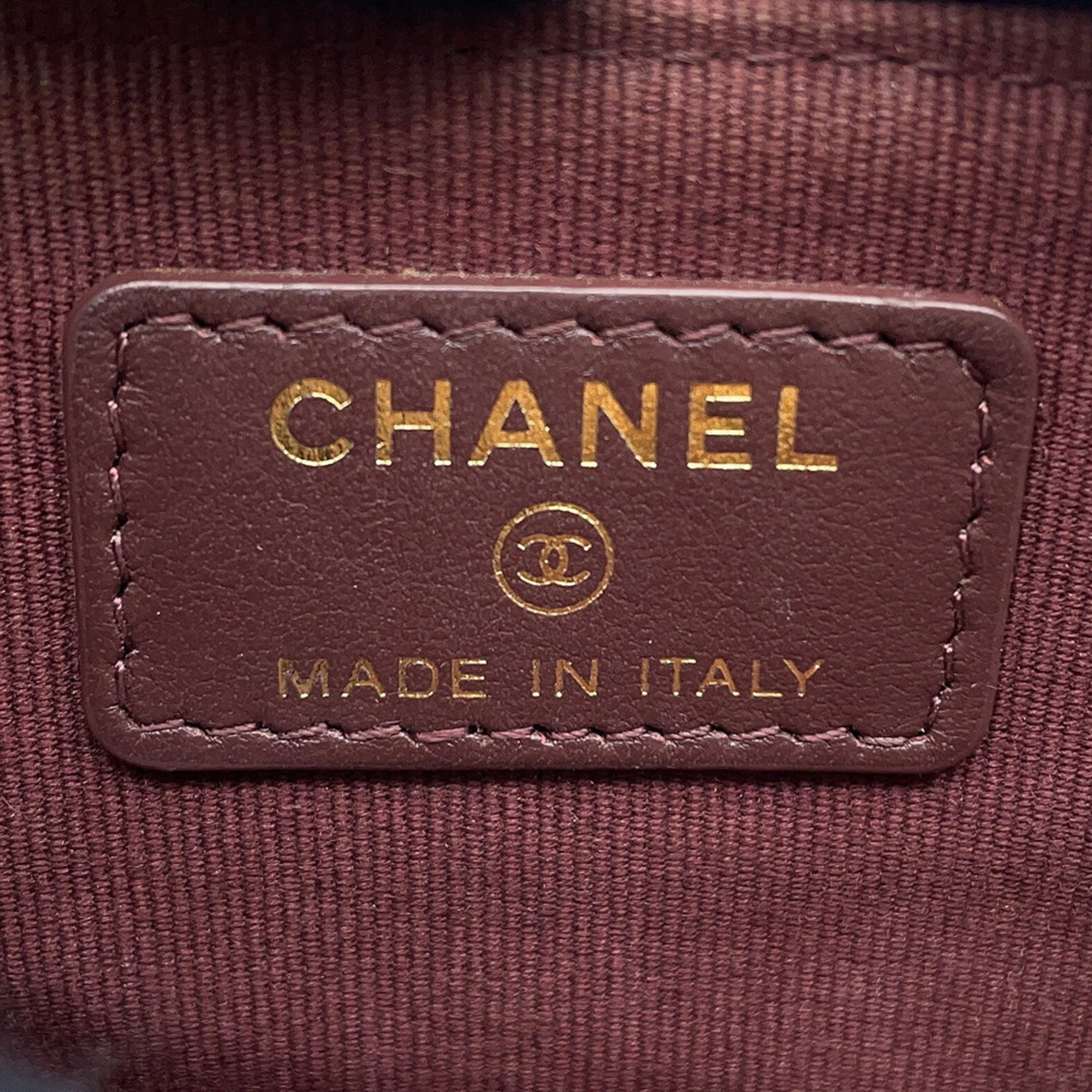 Chanel Coin Case Matelasse Coco Mark Caviar Leather AP2061 CHANEL Wallet Purse Black