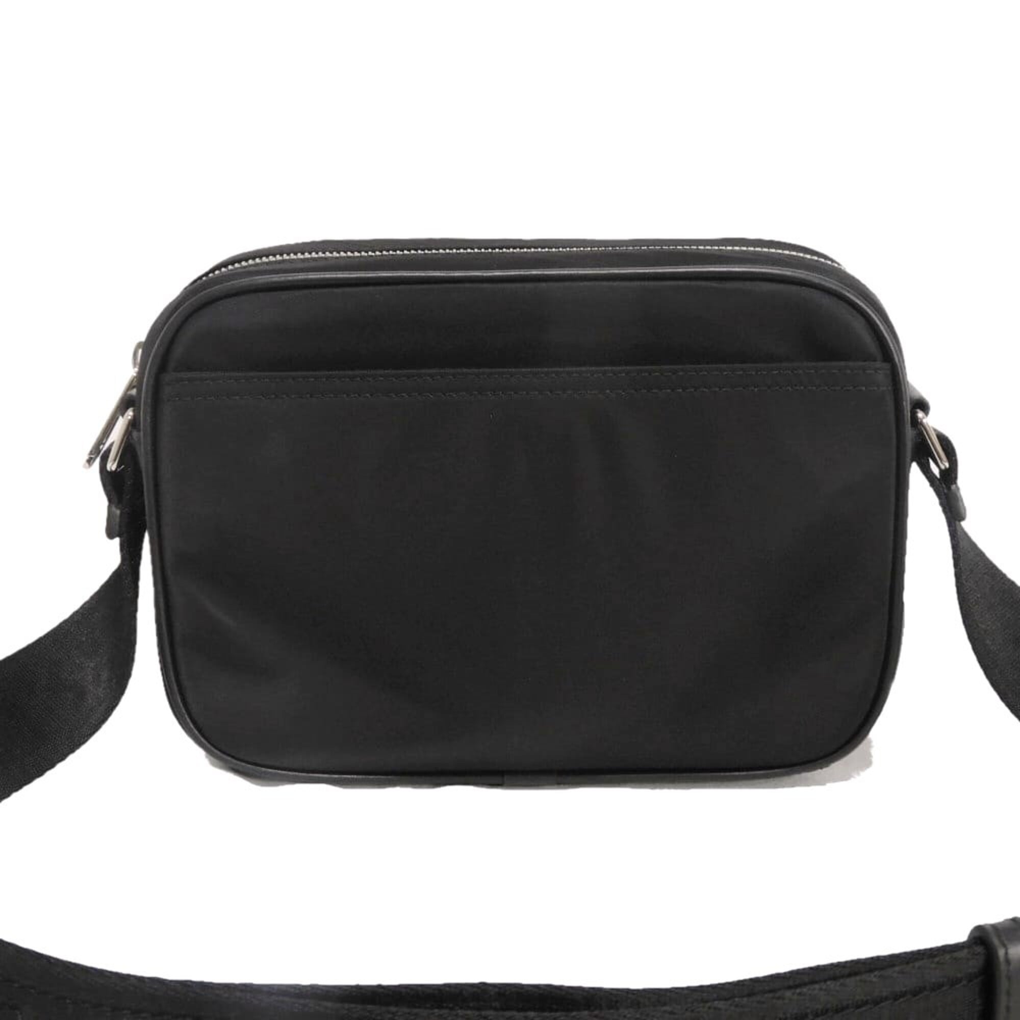Burberry Paddy Logo Crossbody Shoulder Bag, Cotton Calfskin, Rubber Embossed Nylon, Black, 8049094, Men's — New - Store Return