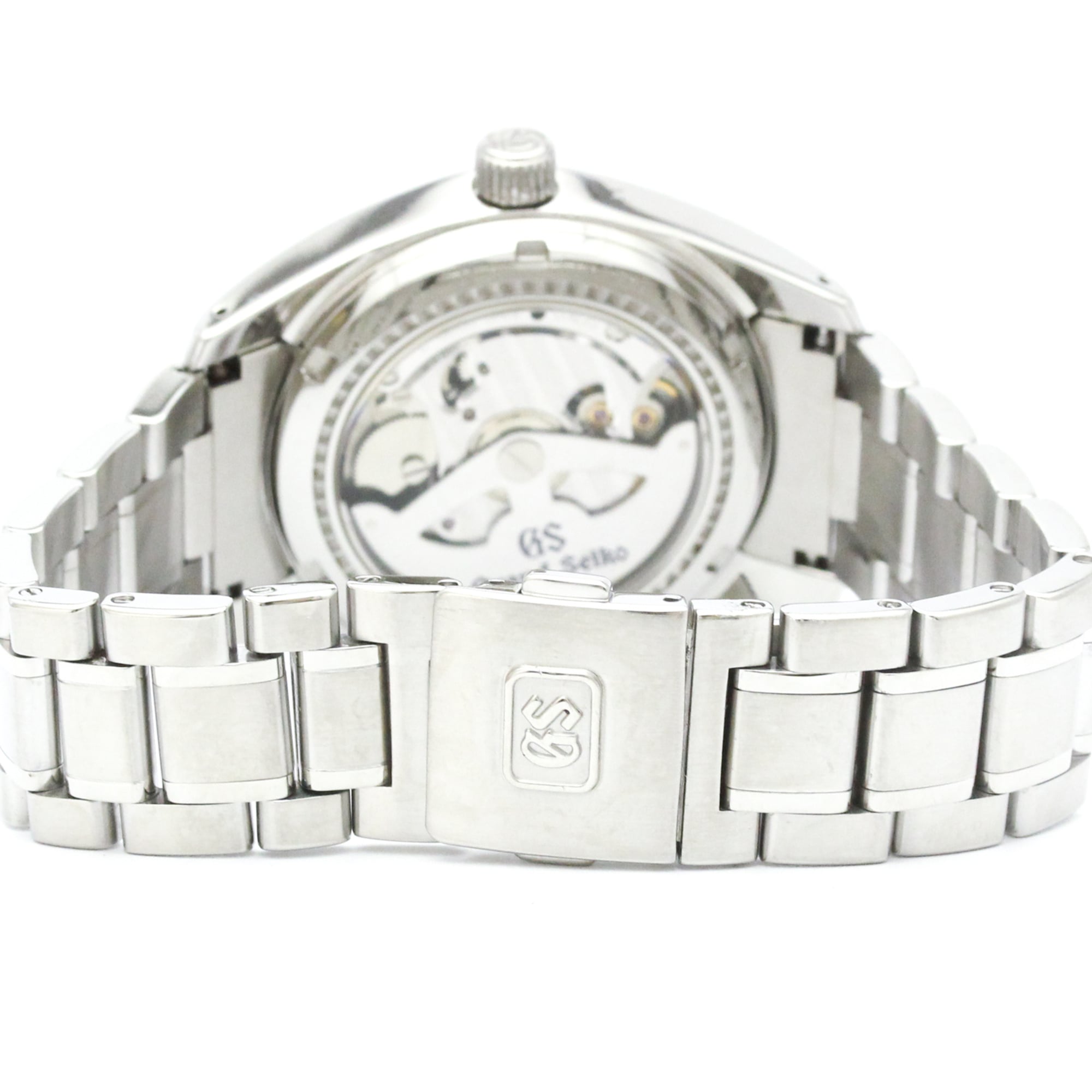 GRAND SEIKO SBGA001 Steel Spring Drive Mens Watch 9R65-0AA0 Polished — Very Good