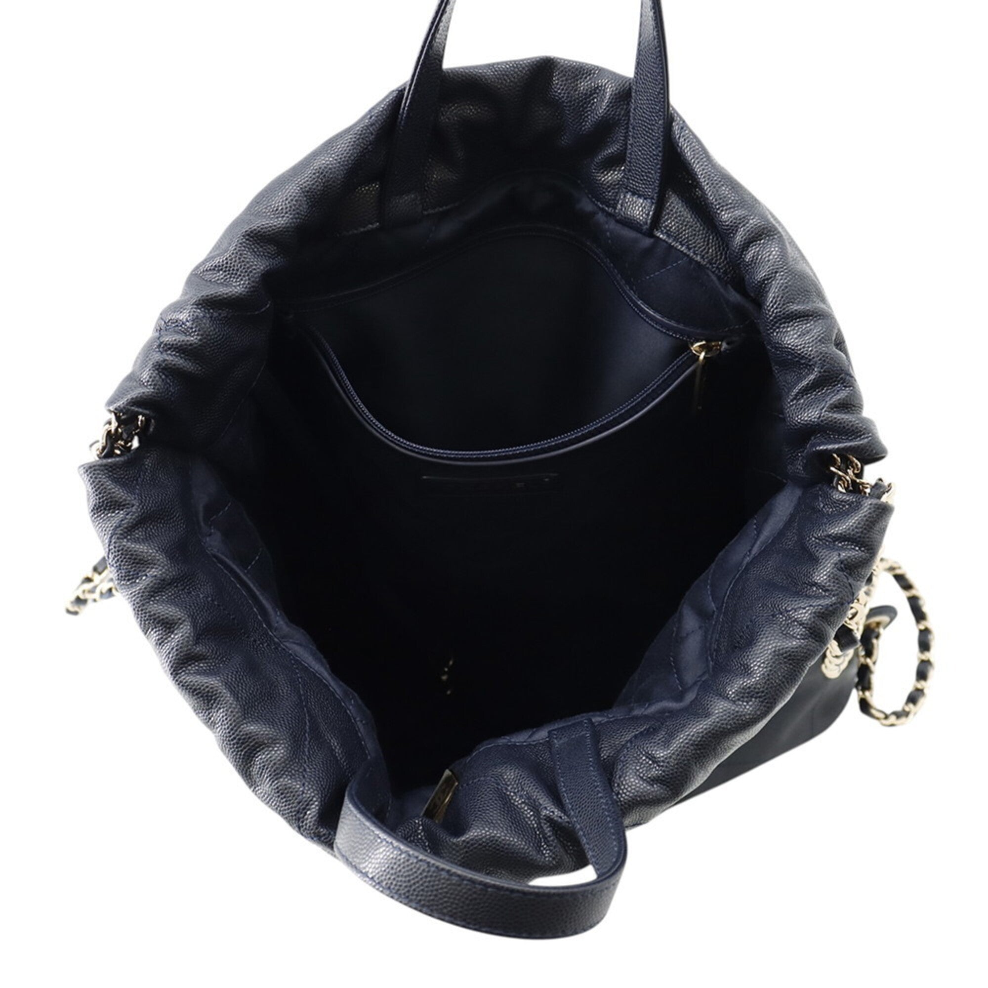 Chanel Backpack, 22 Large Caviar Skin AS3313, CHANEL Handbag, Women's — Like New