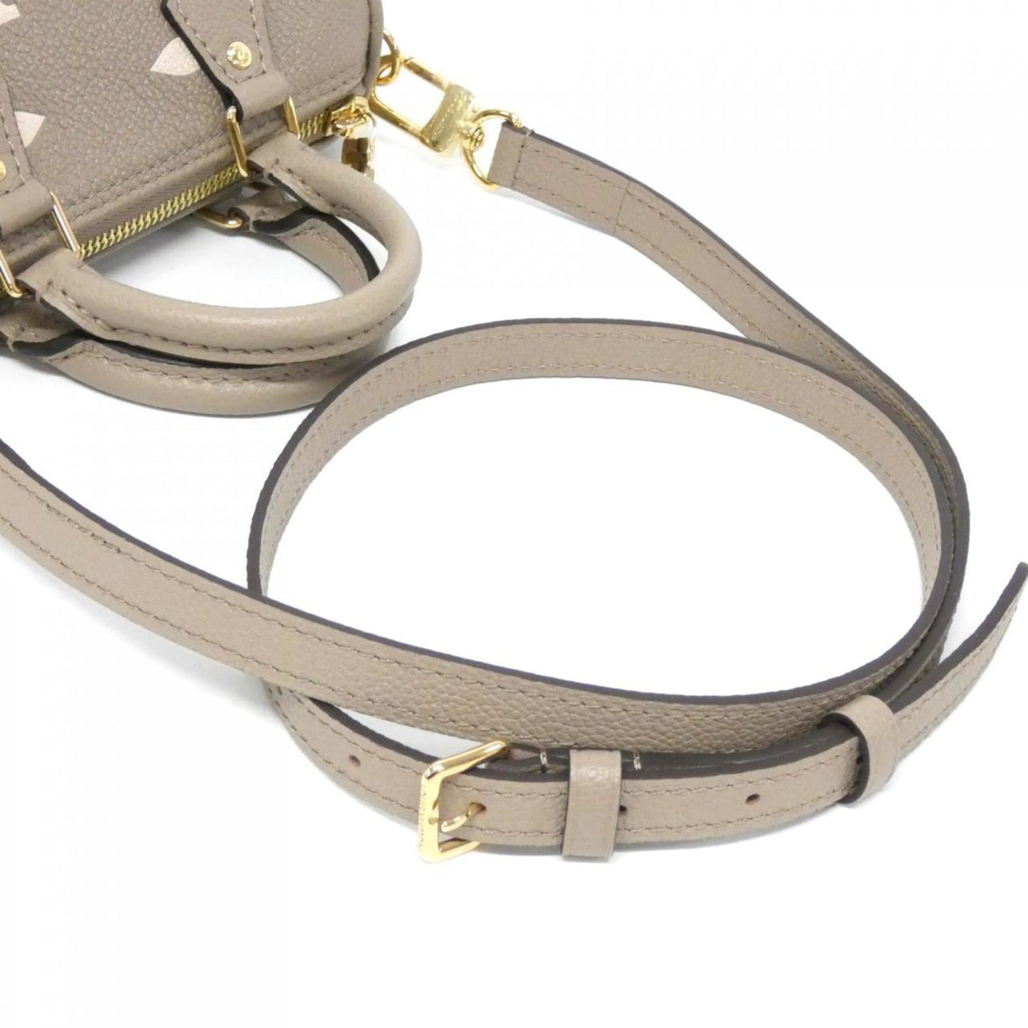 Louis Vuitton Two-Tone Monogram Empreinte Nano Speedy Boston Bag M82890