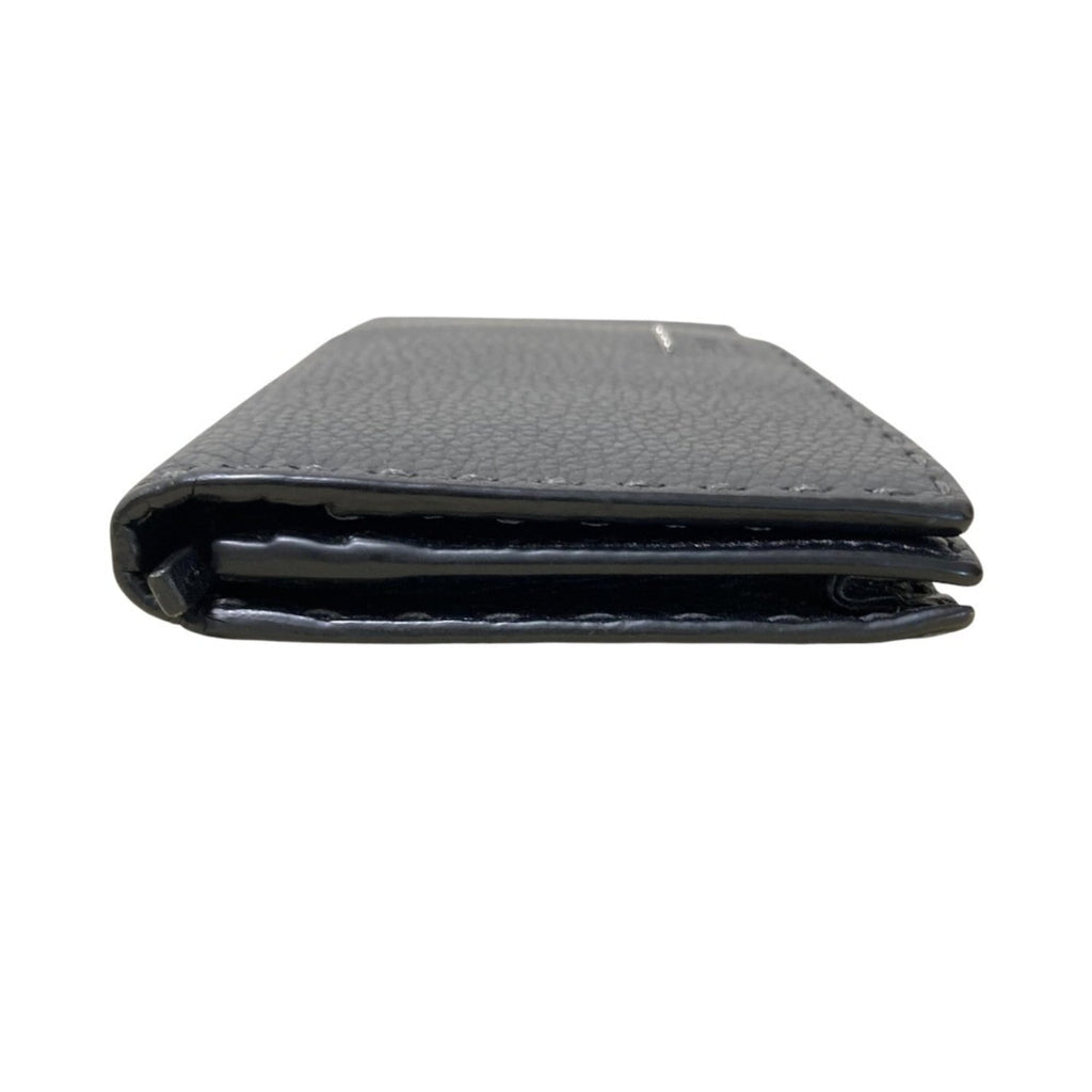 FENDI Selleria Continental Long Wallet, Black, Men's