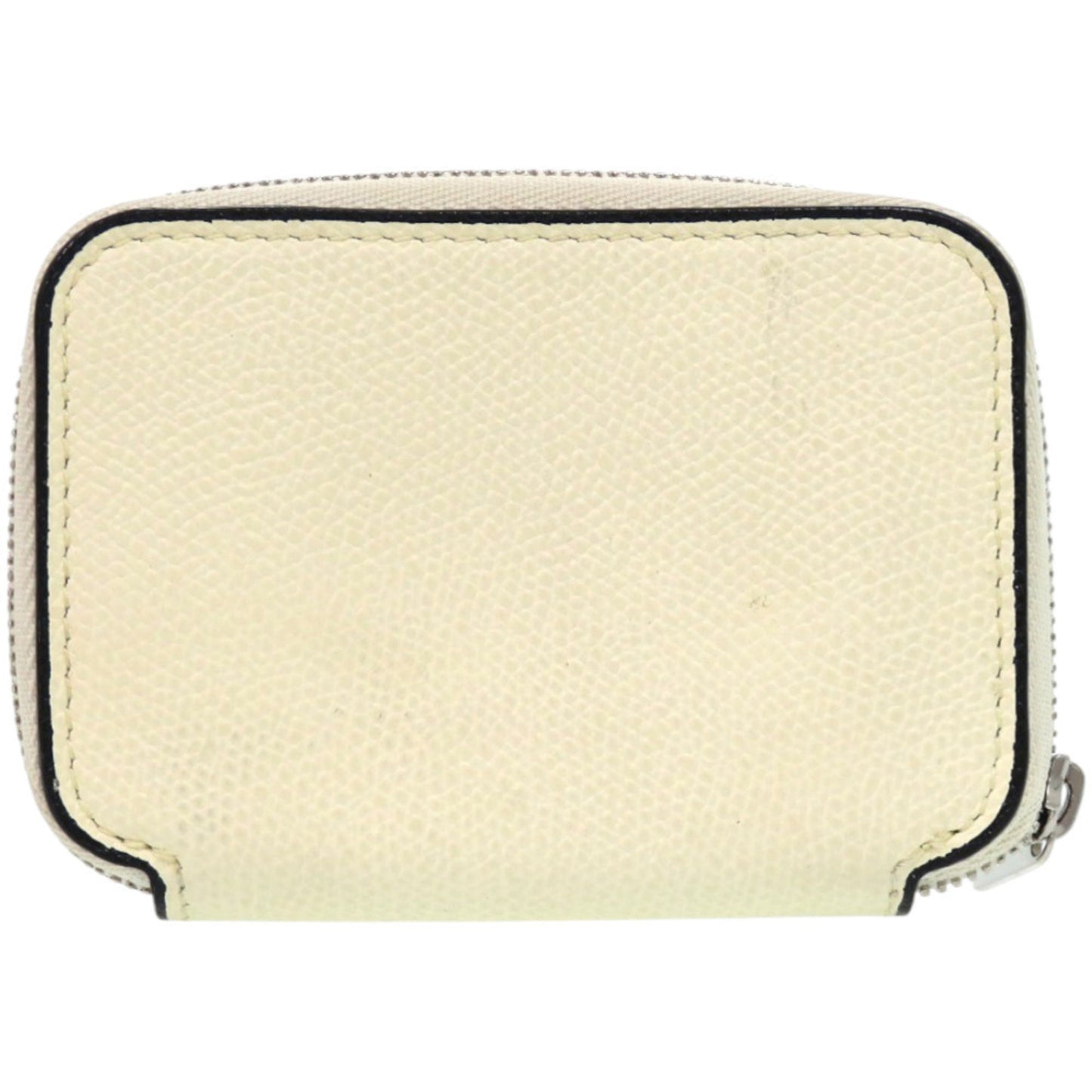 Valextra Zip Around Card Holder SGZA0010028LRLCC99WW Soft Calfskin White Coin Case 1336
