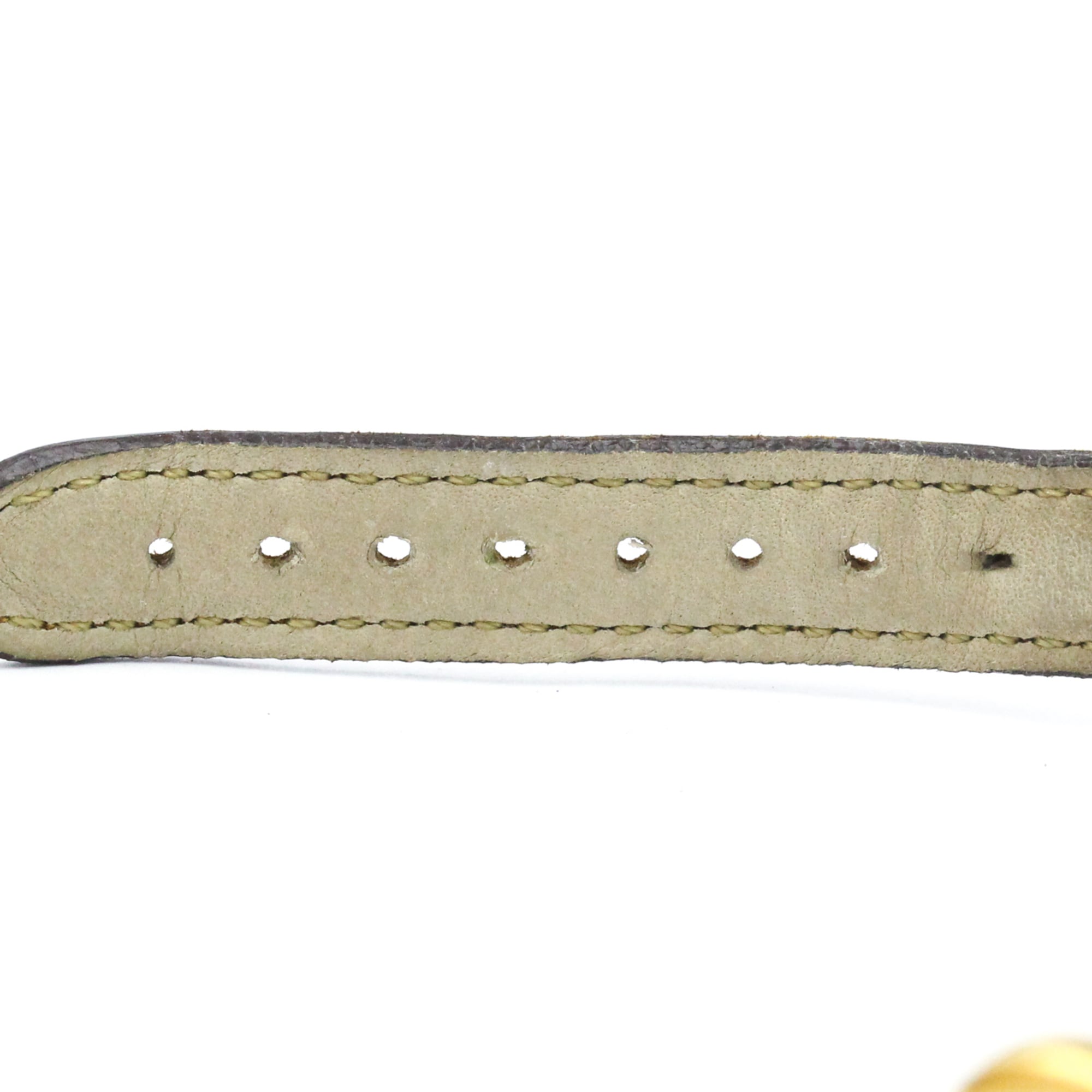 CARTIER Must Colisee Gold Plated Leather Quartz Ladies Watch 590002 — Good