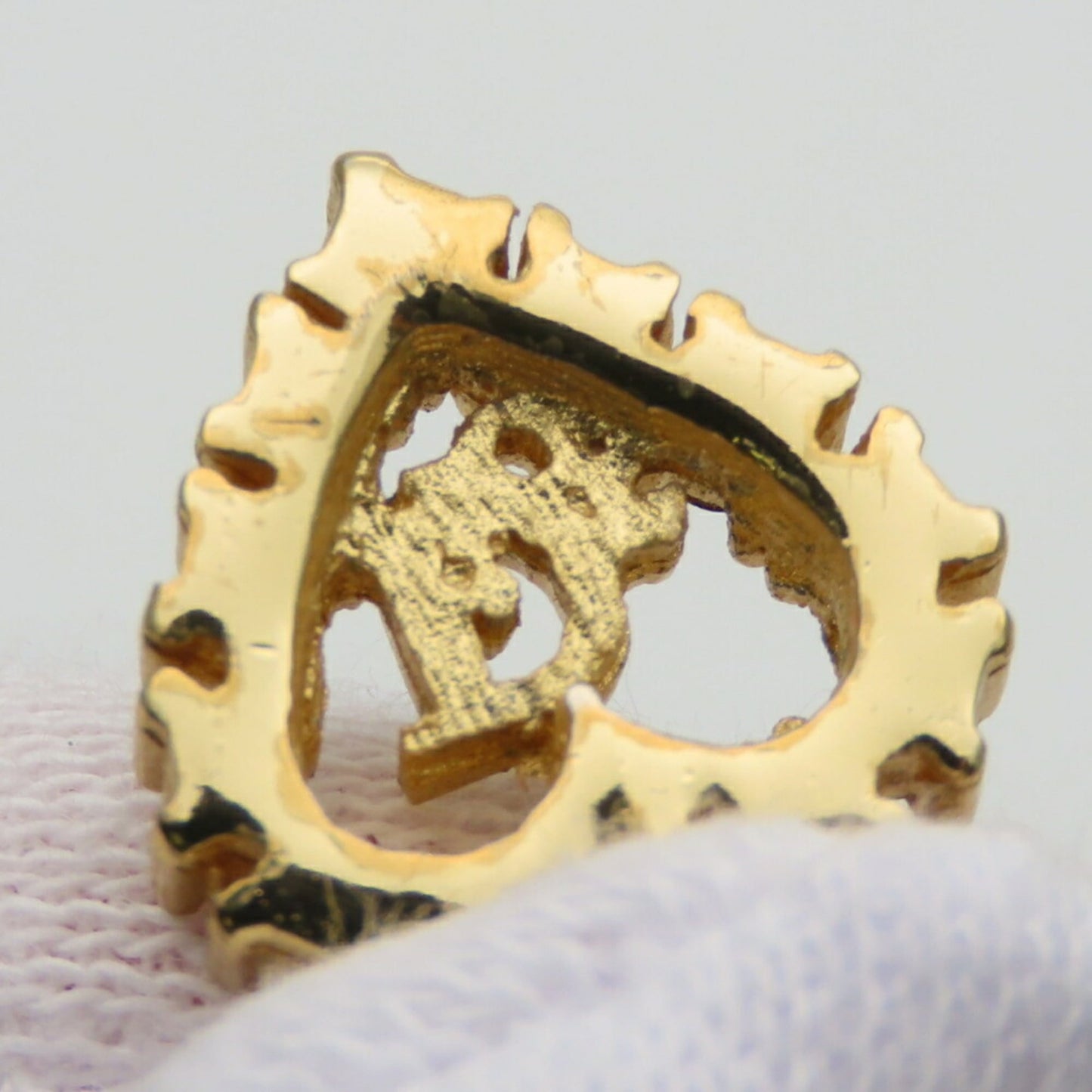 Christian Dior Heart Necklace, Gold Plated, GP, Women's