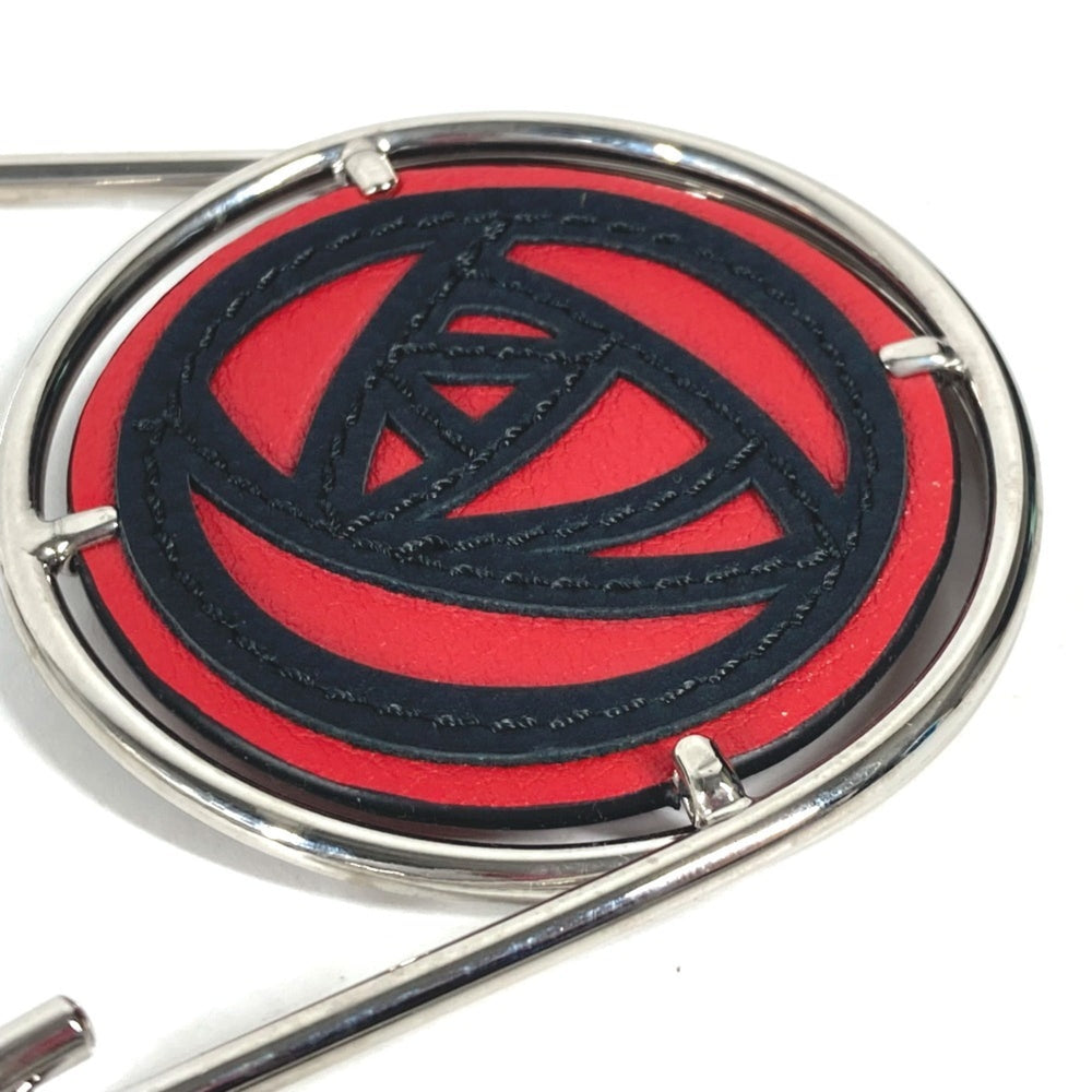LOEWE 111.19.043 17A Rose Mechano Pin Brooch Metal Leather Women's Silver Similar MO-241208-15 — Like New