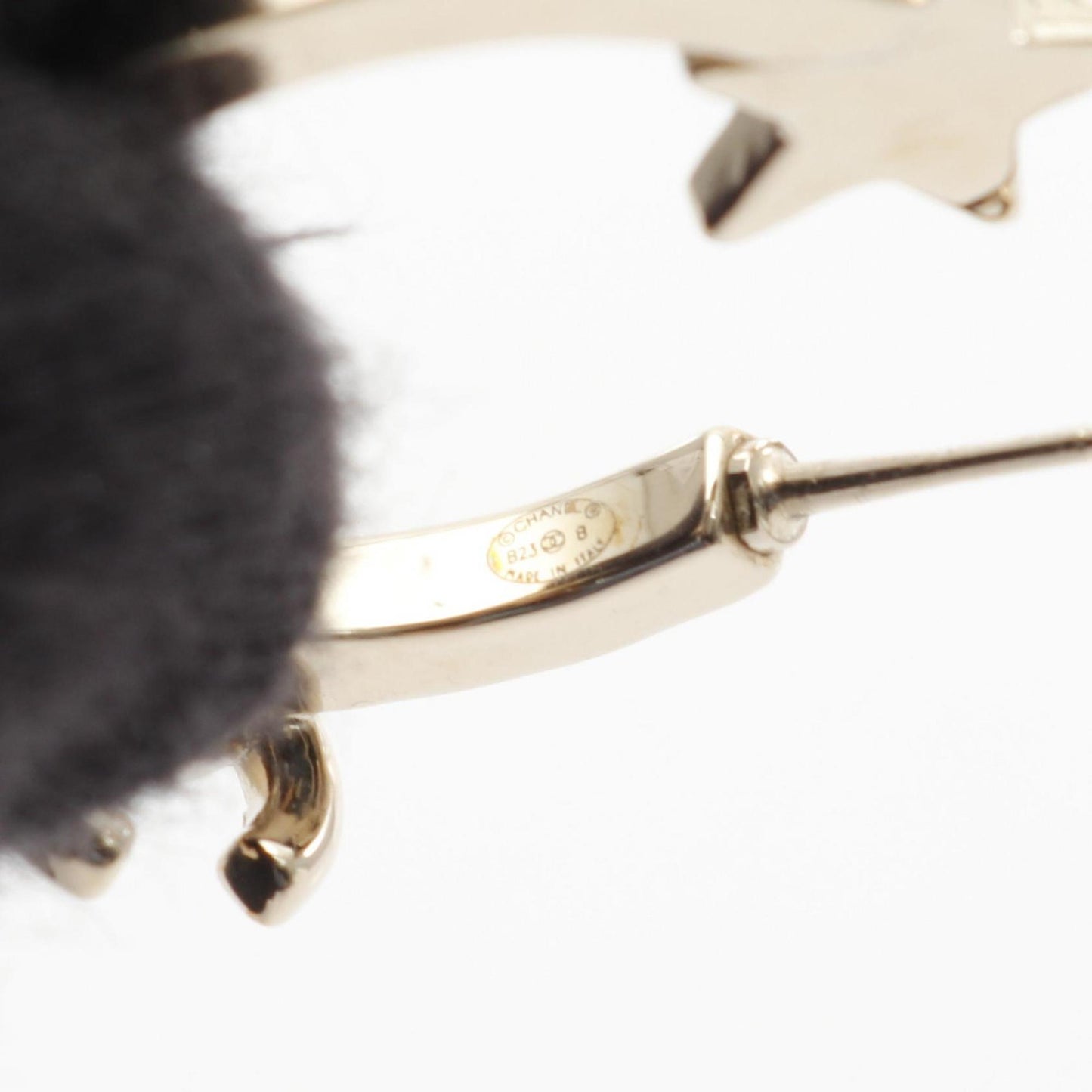 CHANEL Coco Mark Star Hoop Earrings with Gold-Plated Rhinestones for Women, Available in Gold and Clear