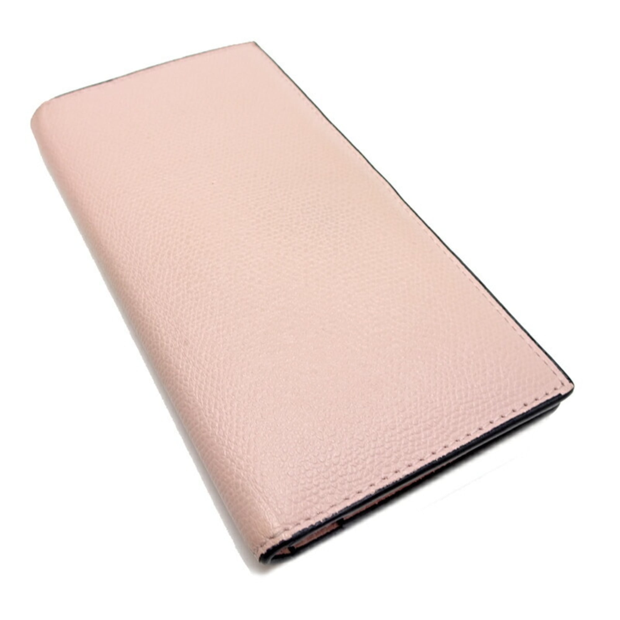 Valextra Vertical Wallet, Women's Bifold Leather Pink