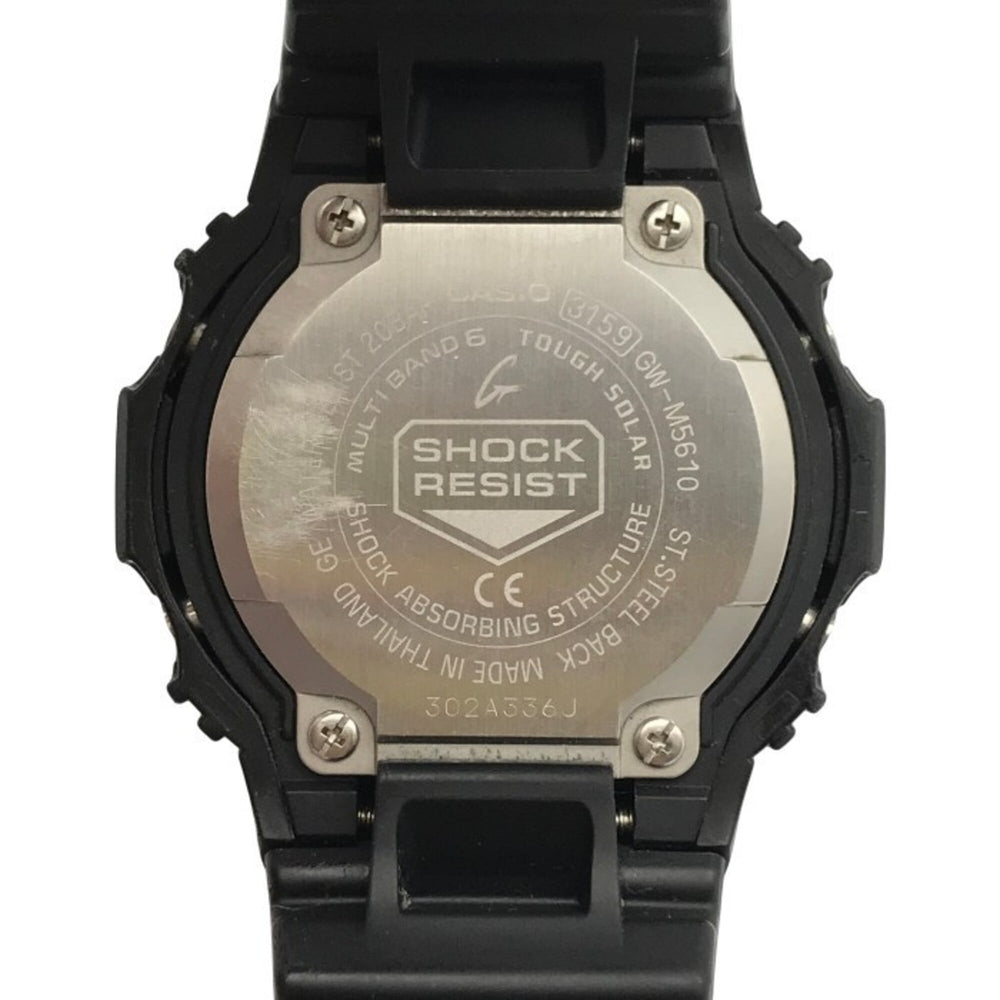 CASIO G-SHOCK 5600 Series Men's Digital Tough Solar Radio-Controlled Watch, Black GW-M5610-1BJF T1 — Good