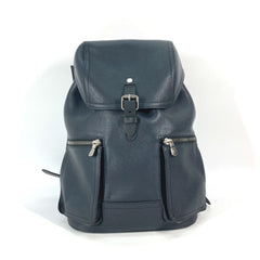 LOUIS VUITTON M54960 Utah Canyon Backpack, Men's, Leather, Blue Marine, Navy — Like New