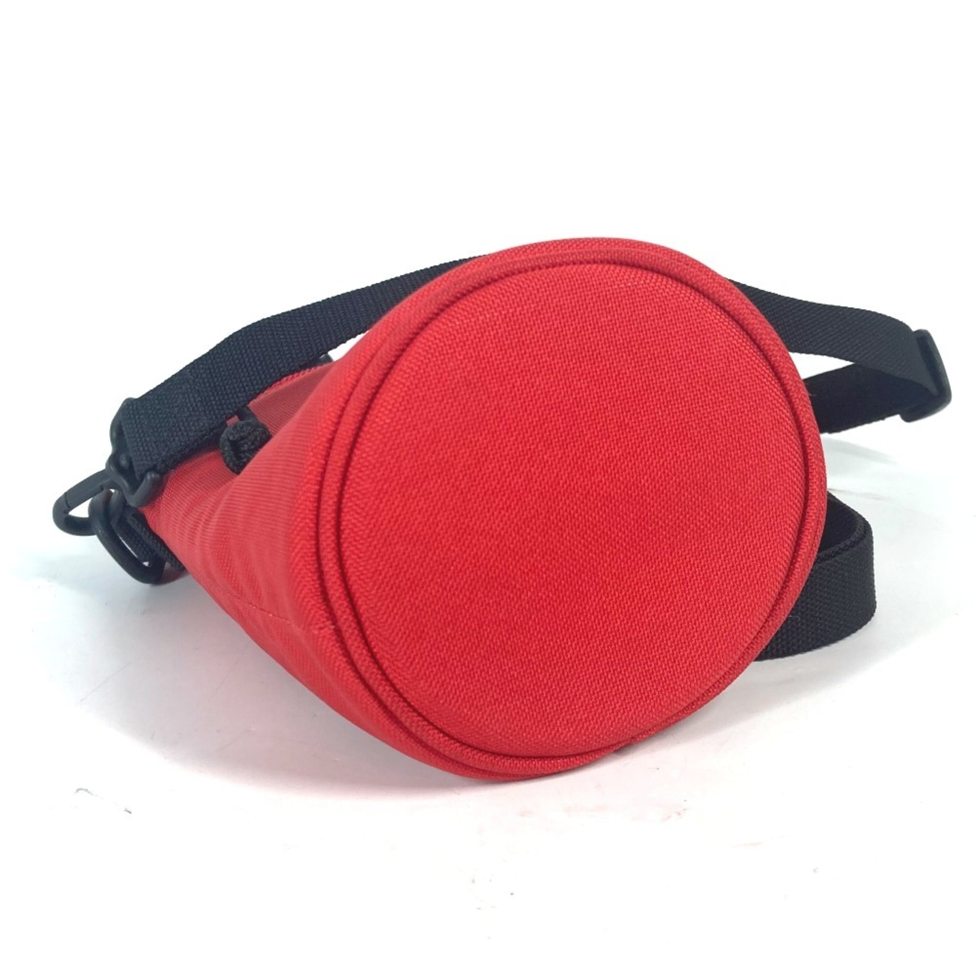 BALENCIAGA 618193 WEEKEND Bottle Holder Pochette Shoulder Bag Nylon Canvas Men's Women's Red MO-241006-10 — New - Store Return