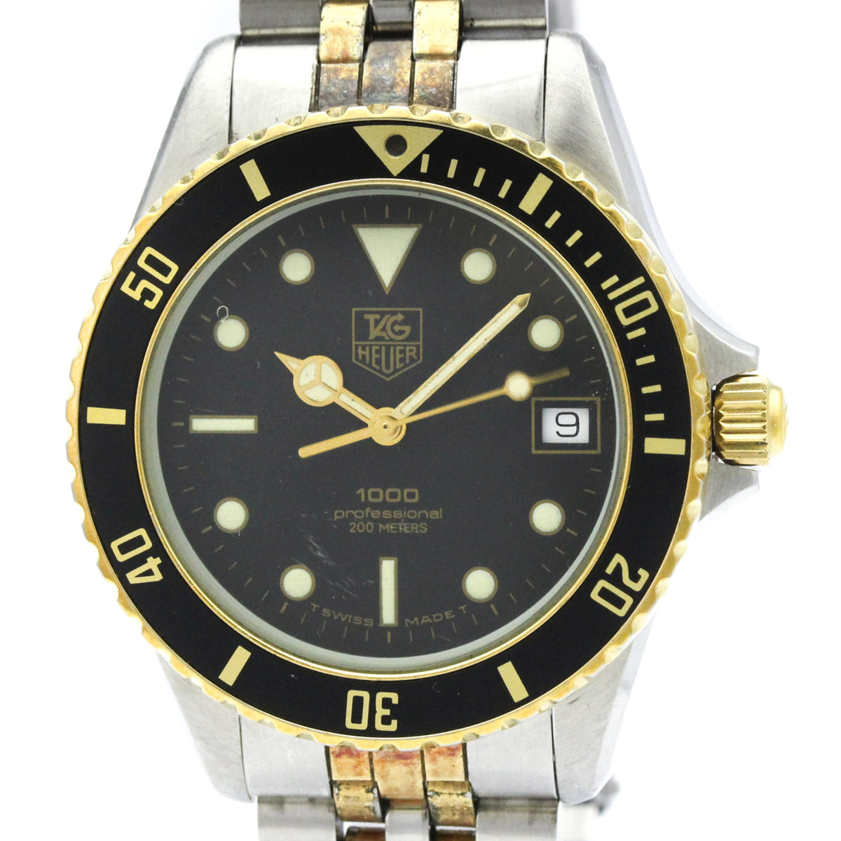 TAG HEUER 1000 Professional Gold Plated Steel Watch 980.020B — Good