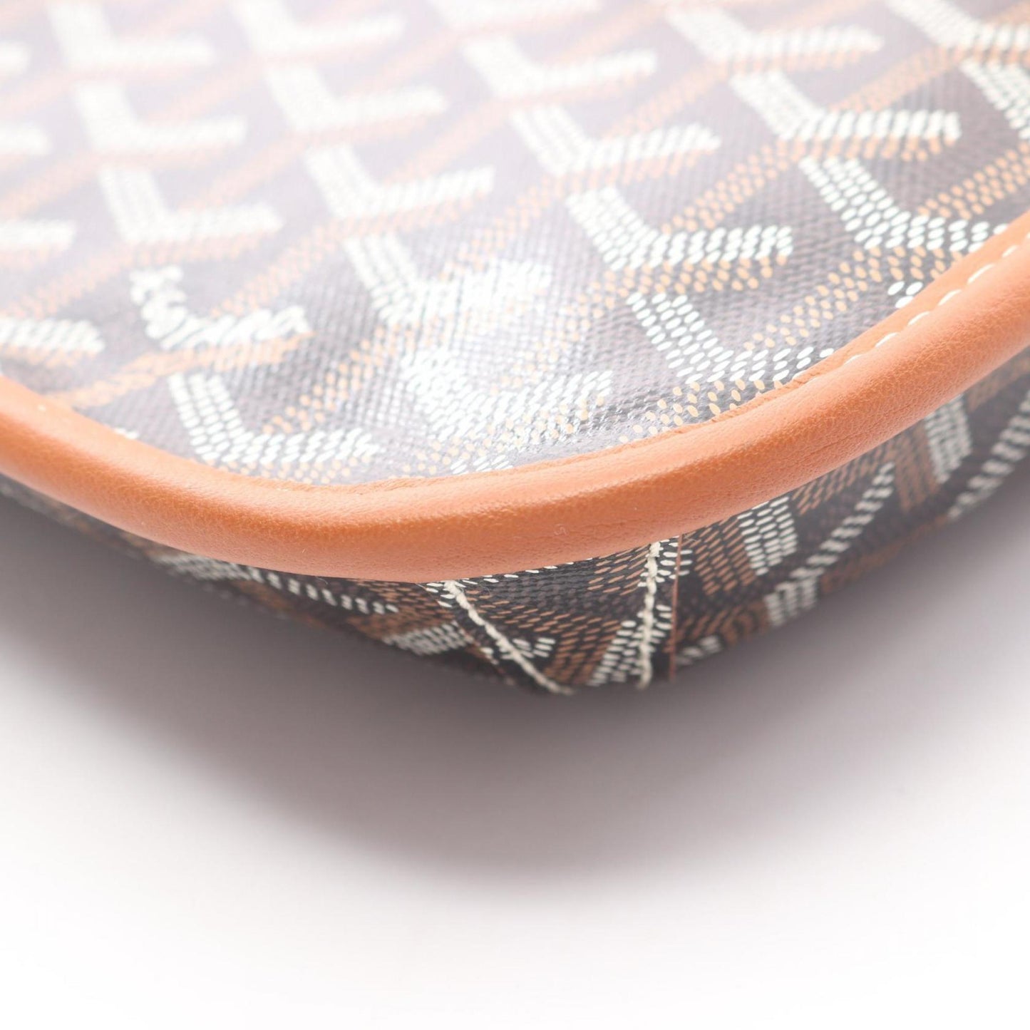 Goyard Crucier messenger bag, shoulder coated canvas and leather, women's, available in black, brown, multicolor.