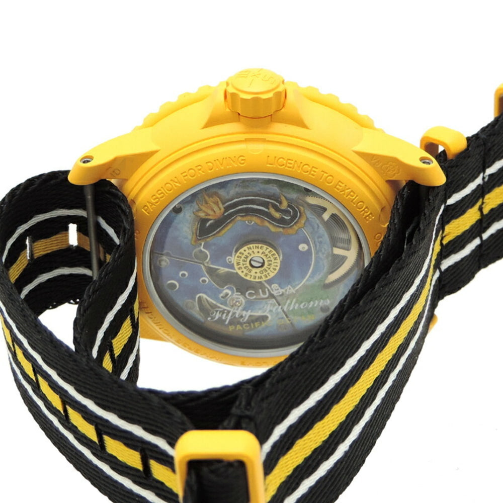 Swatch x Blancpain Fifty Fathoms Pacific Ocean Men's Watch SO35P100 — Very Good