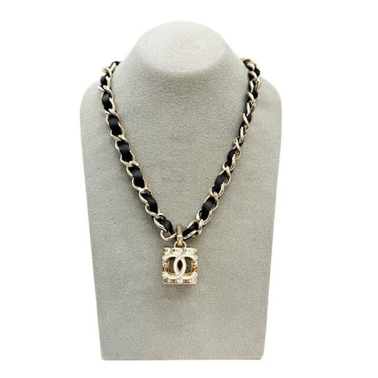 CHANEL Ice Cube Necklace Gold GP A22 K 2022 Women's Coco Mark