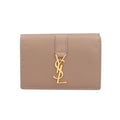 Saint Laurent Tri-fold Wallet, Leather 602974, Women's, Pre-owned