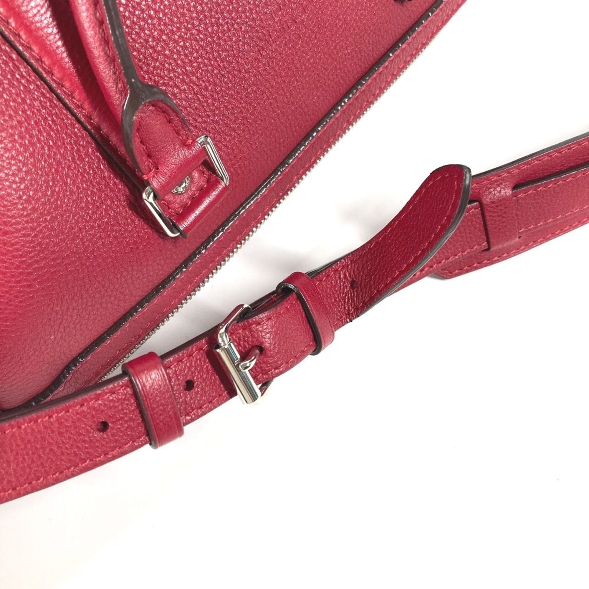 LOUIS VUITTON M94341 Parnassus SC Bag PM Boston Shoulder Handbag Women's Cherry Red MO-240728-1 — Like New