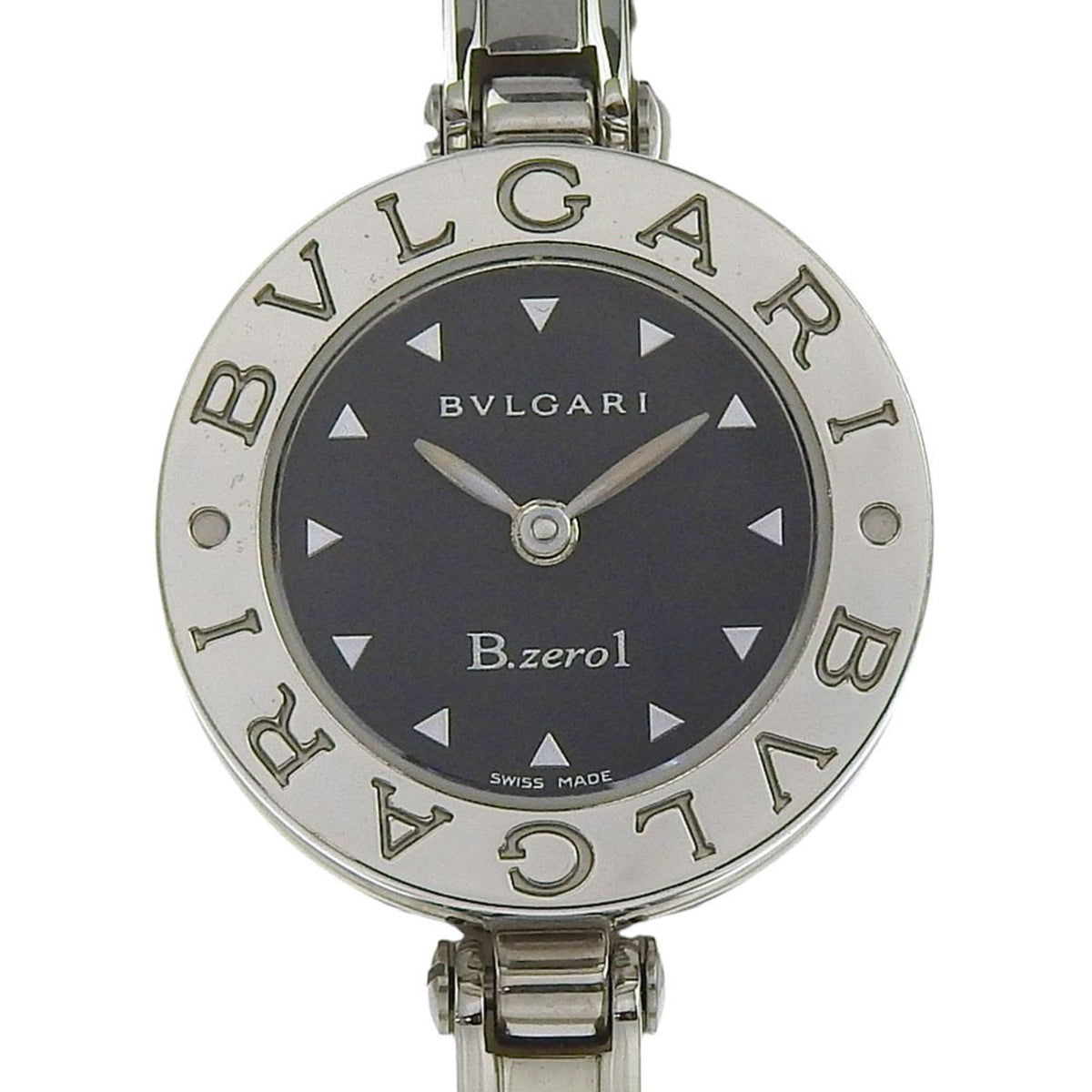 BVLGARI Bzero1 BZ22S Women's Stainless Steel Quartz Analog Display Watch with Black Dial — Very Good