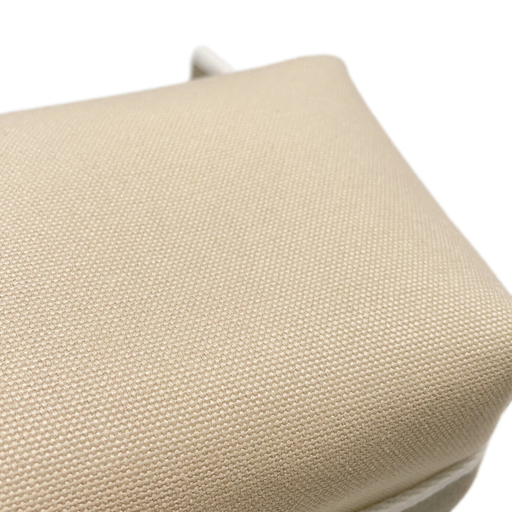 Hermes handbag pouch Bride à Black PM beige canvas HERMES — Like New