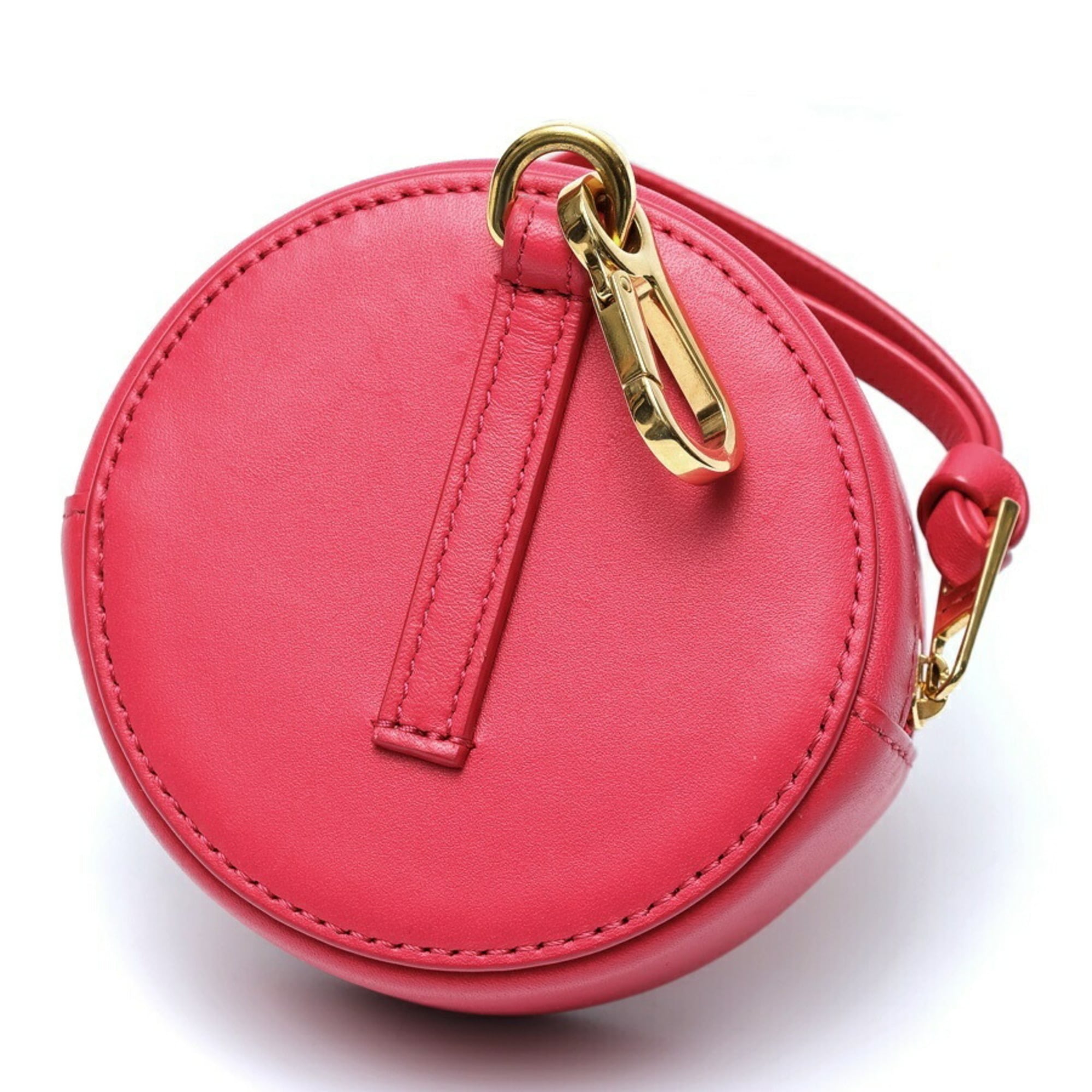LOEWE Cookie Pouch Mini Coin Case Leather Pink S-159567