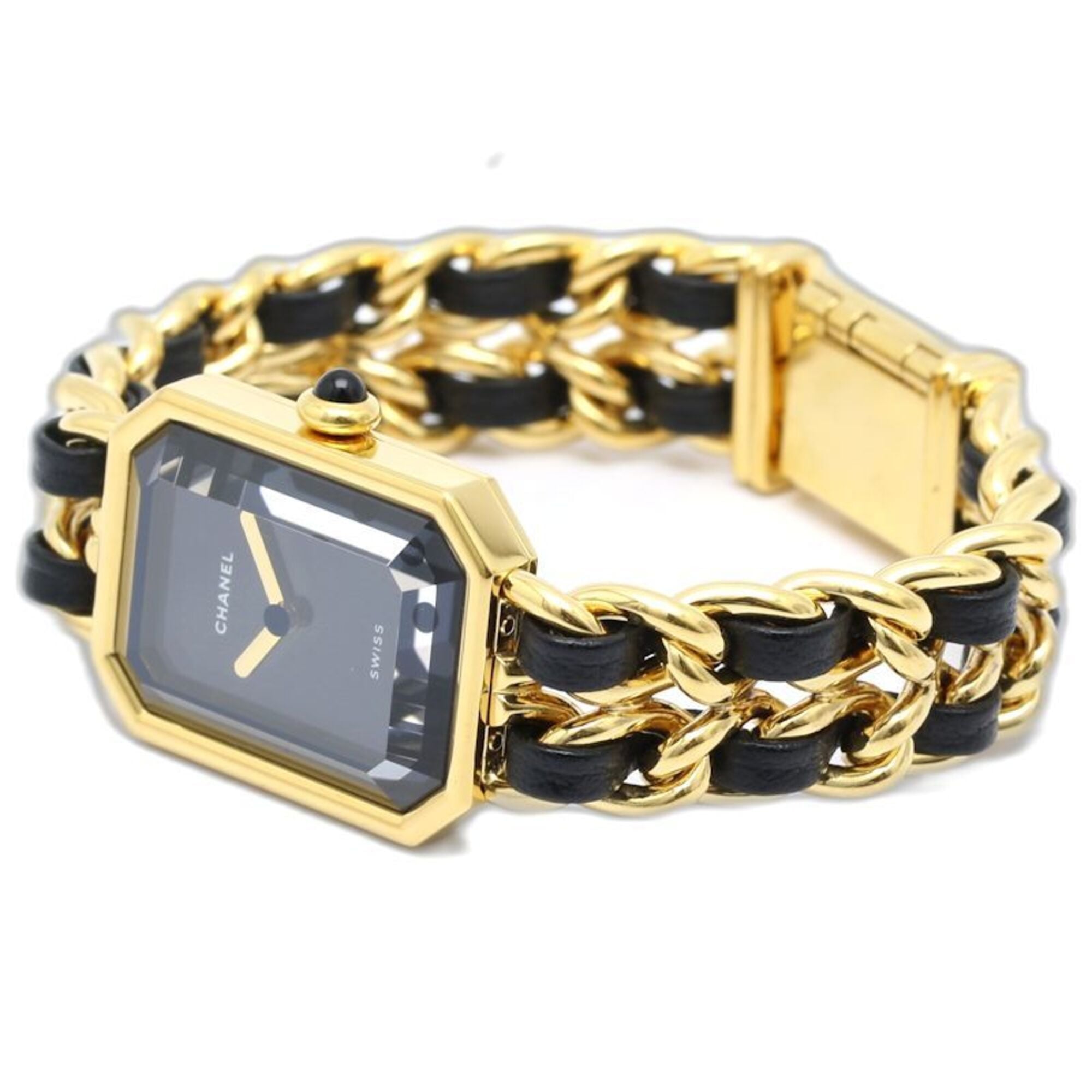 CHANEL Premiere S size H0001 483011001 Women's Watch GP (Gold Plated) x Leather 130523 — Very Good