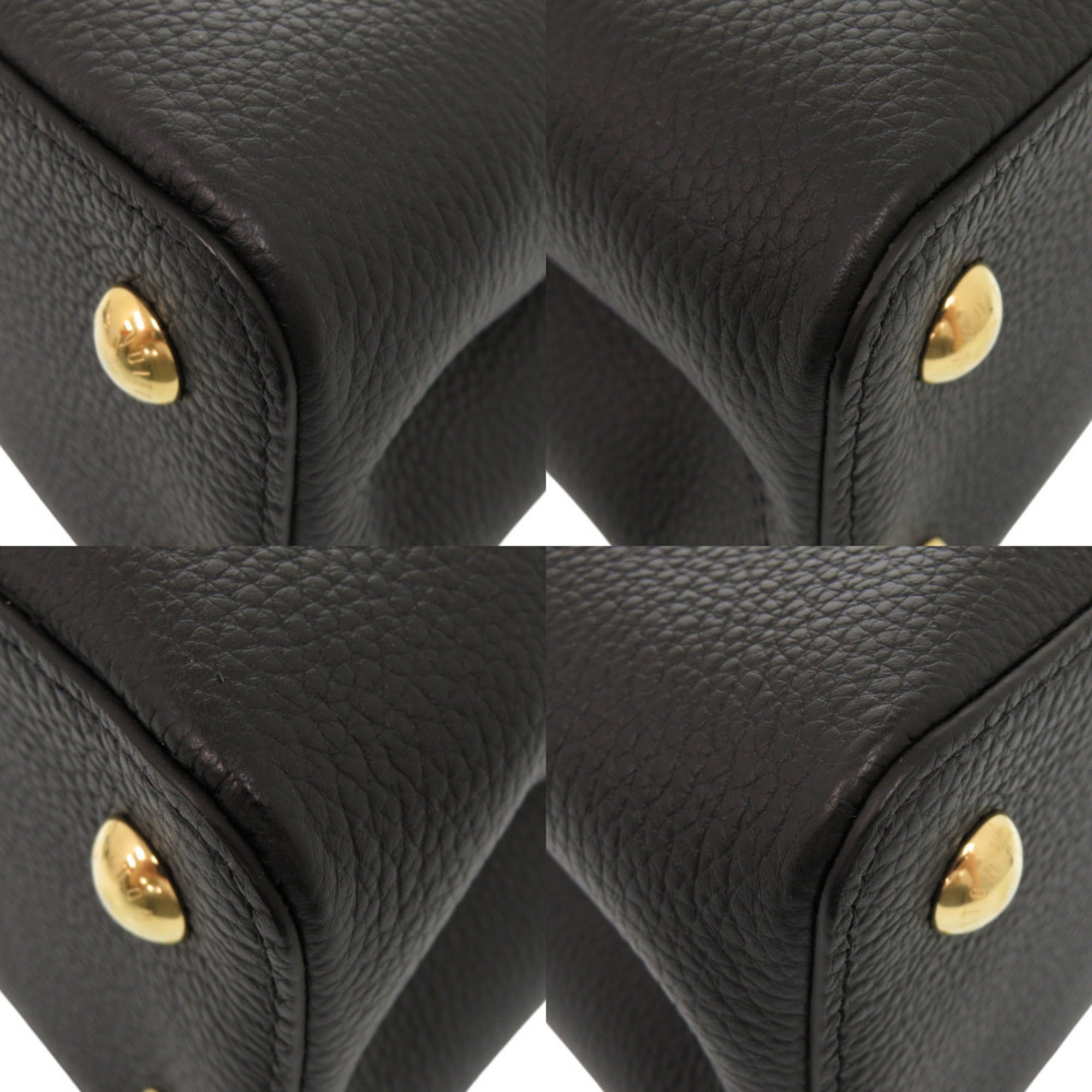Like New Louis Vuitton Capucines MM M59073 IC Taurillon Leather Shearling Black Handbag LV 0237LOUIS VUITTON — Like New