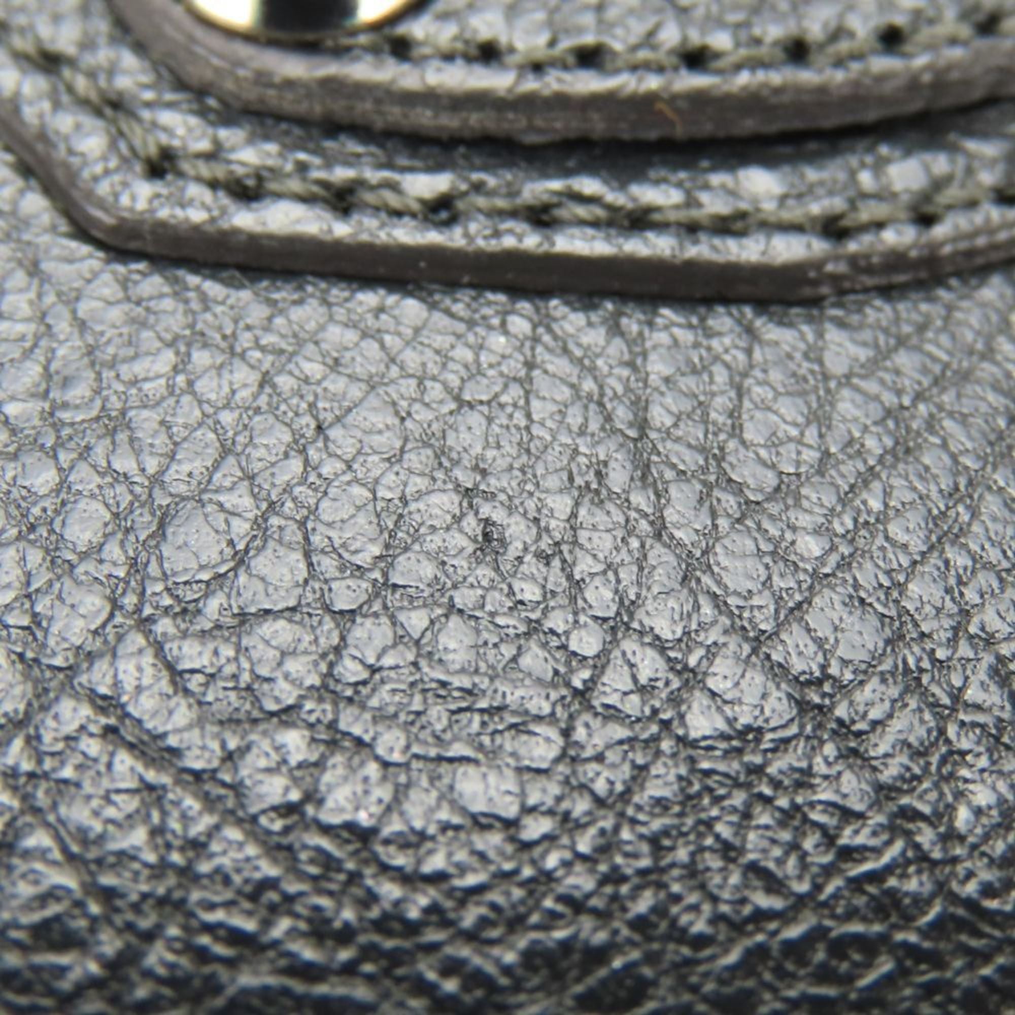 Balenciaga Tri-fold Wallet 477455 Classic Leather Gray Compact with Coin Purse Women's BALENCIAGA