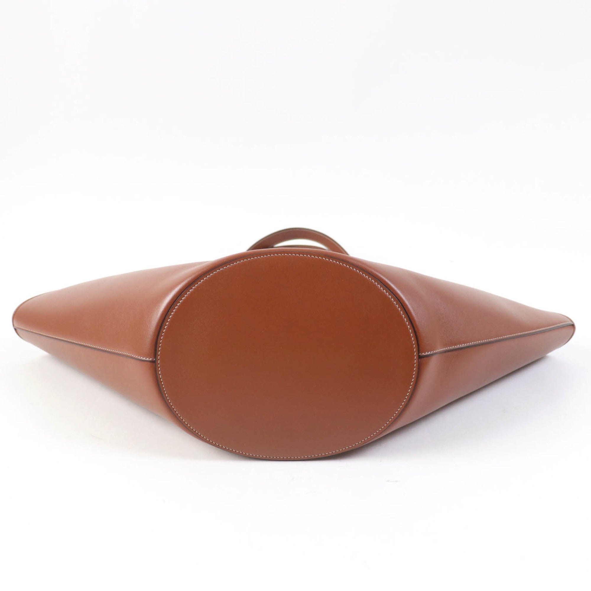 CELINE Cuir Triomphe Coufun Medium Tote Bag in Tan Smooth Calfskin (196953DU3.04LU) with Dust Bag, Made Italy, Women's — Like New