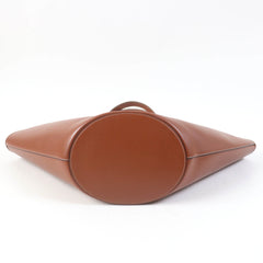 CELINE Cuir Triomphe Coufun Medium Tote Bag in Tan Smooth Calfskin (196953DU3.04LU) with Dust Bag, Made Italy, Women's — Like New