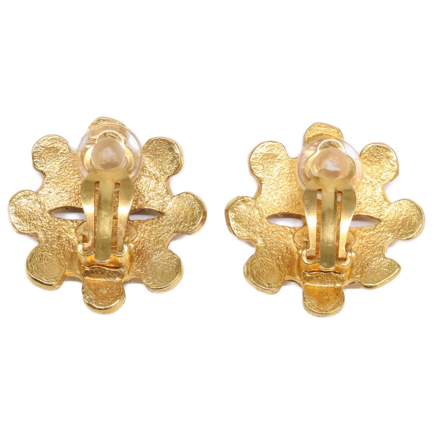 CHANEL 94P Coco Mark Earrings, Gold, Women's