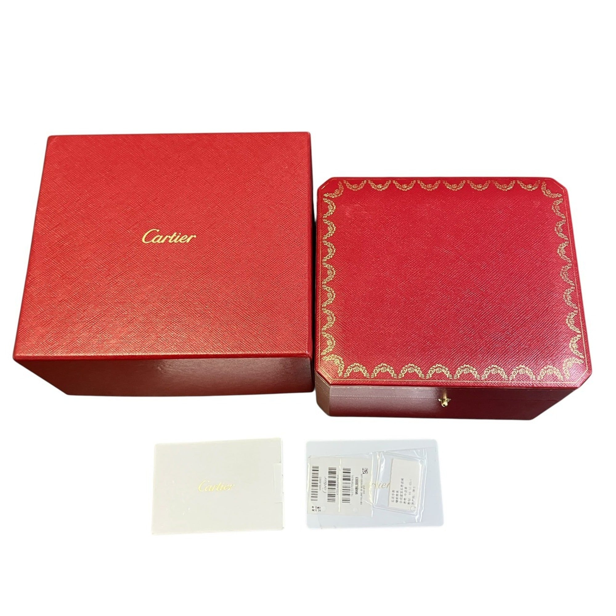 Cartier Ballon Bleu de watch, total weight 27.7g, stainless steel, genuine leather strap, diamonds, quartz movement, silver dial, W4BL0002 — Very Good