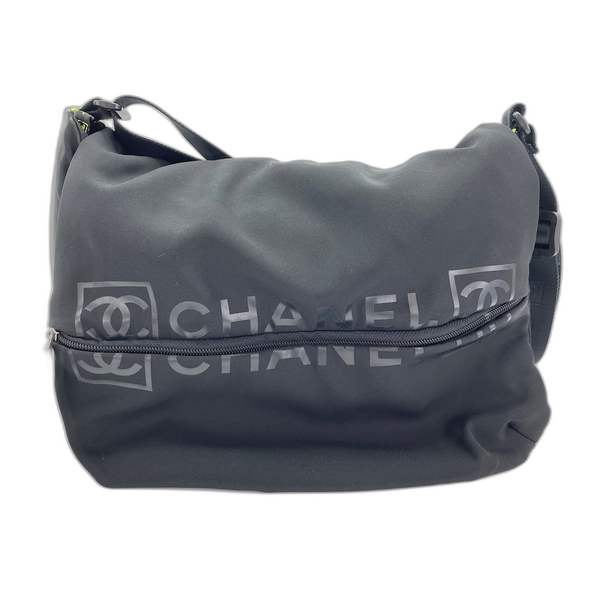 Chanel CHANEL Nylon Sport Line Shoulder Bag Black — New - Store Return