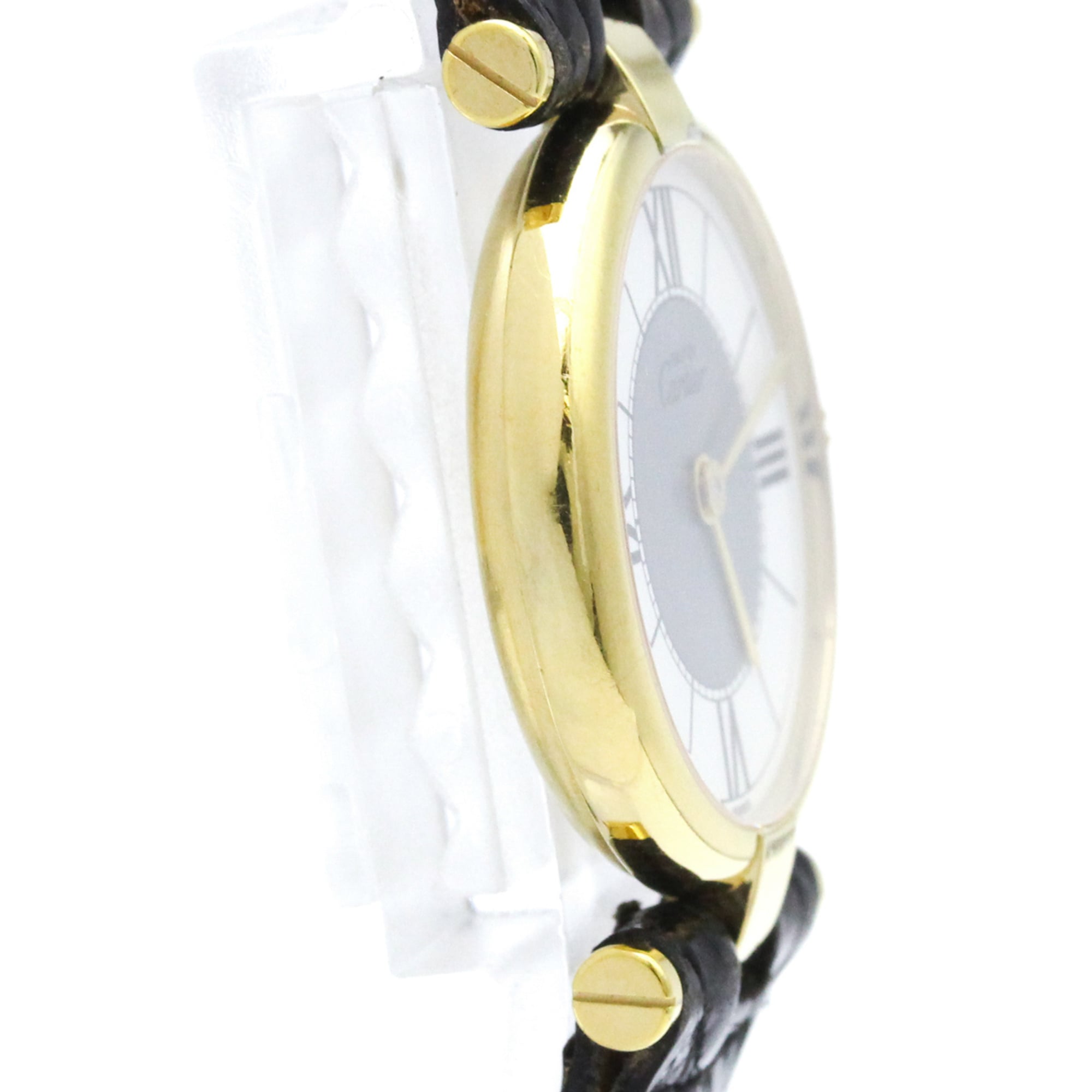 CARTIER Must Vendome Vermeil Gold Plated Quartz Ladies Watch 590004 — Good
