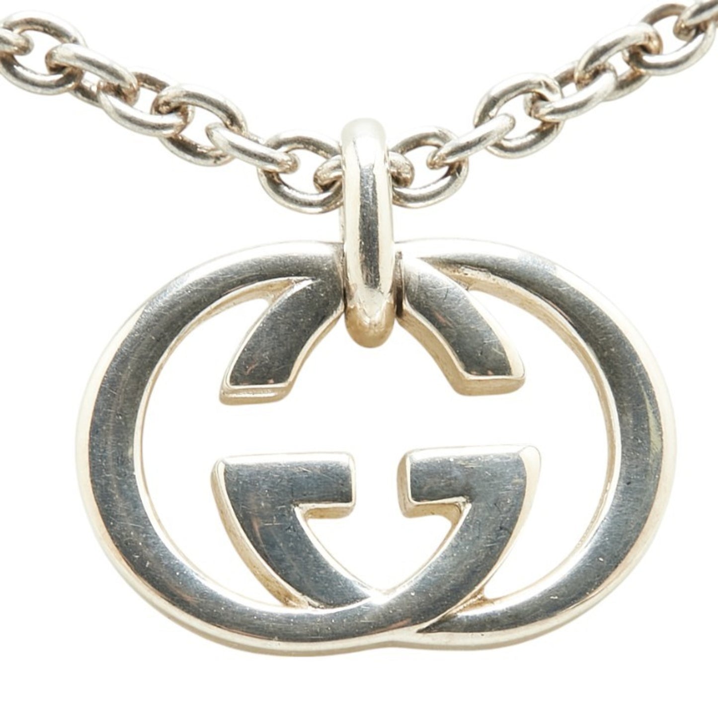 Gucci Interlocking G Necklace 190484 J8400 8106 SV925 Silver Women's GUCCI