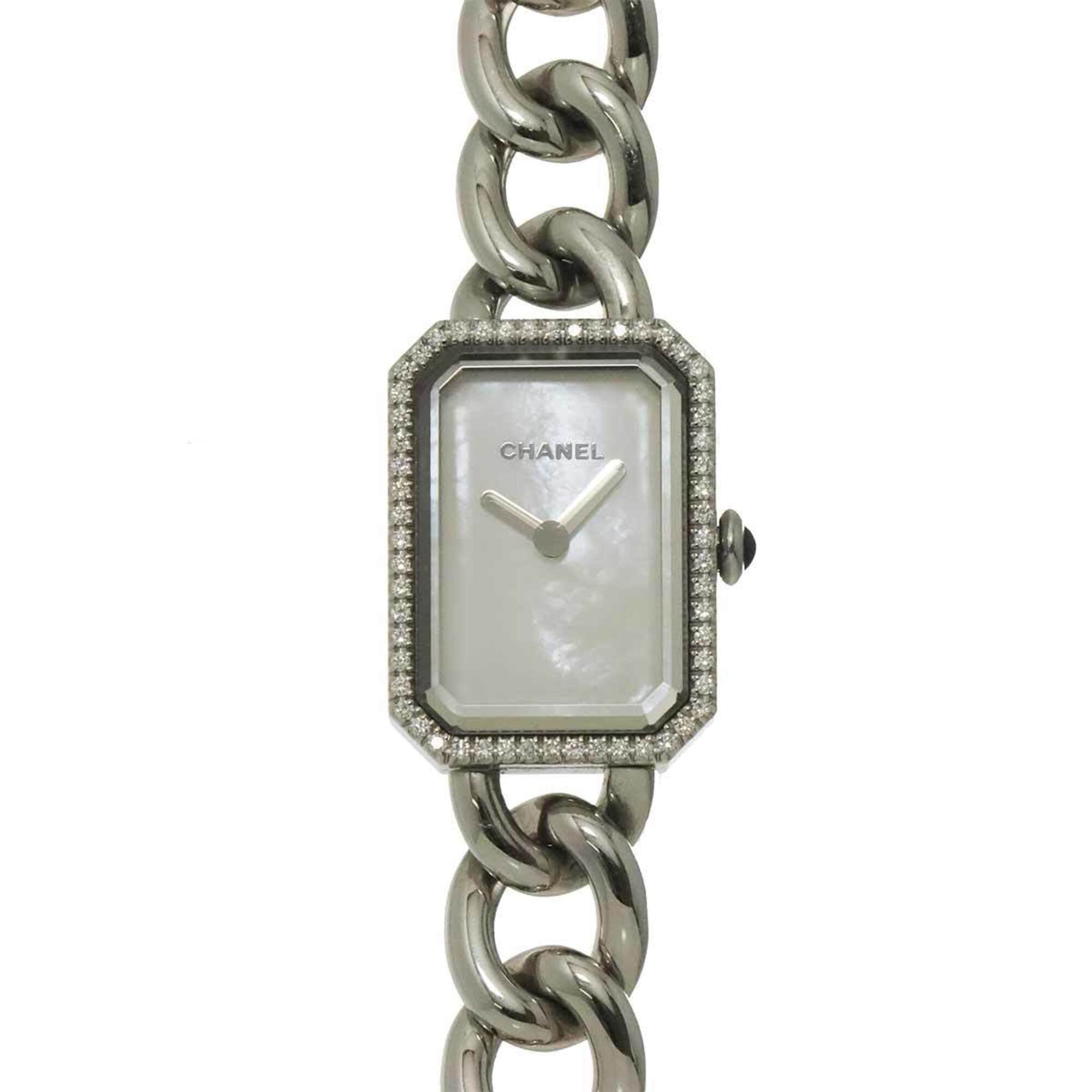 Chanel Premiere H3253 Diamond Bezel Women's Watch White Shell Quartz — Very Good