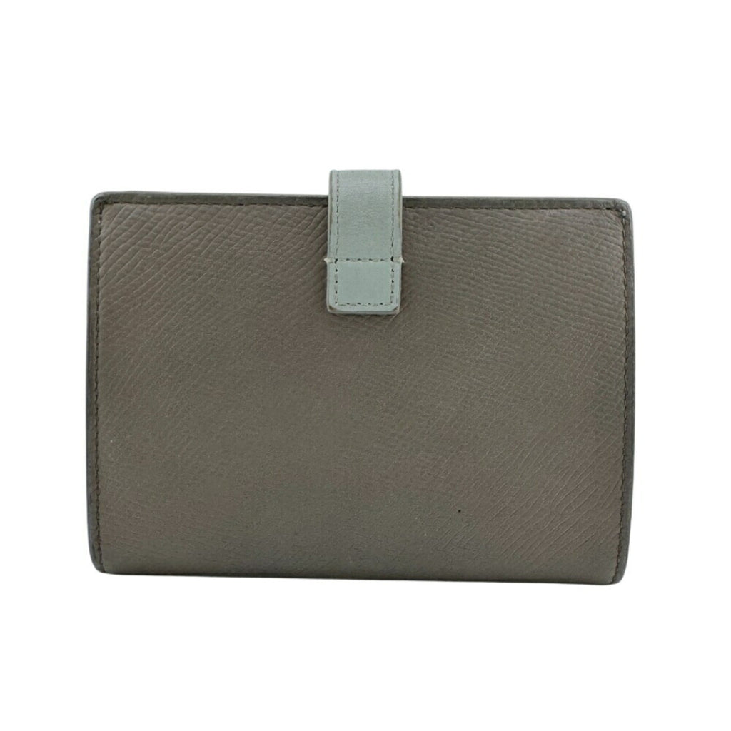 CELINE Medium Strap Wallet, Compact Bifold Beige, Women's