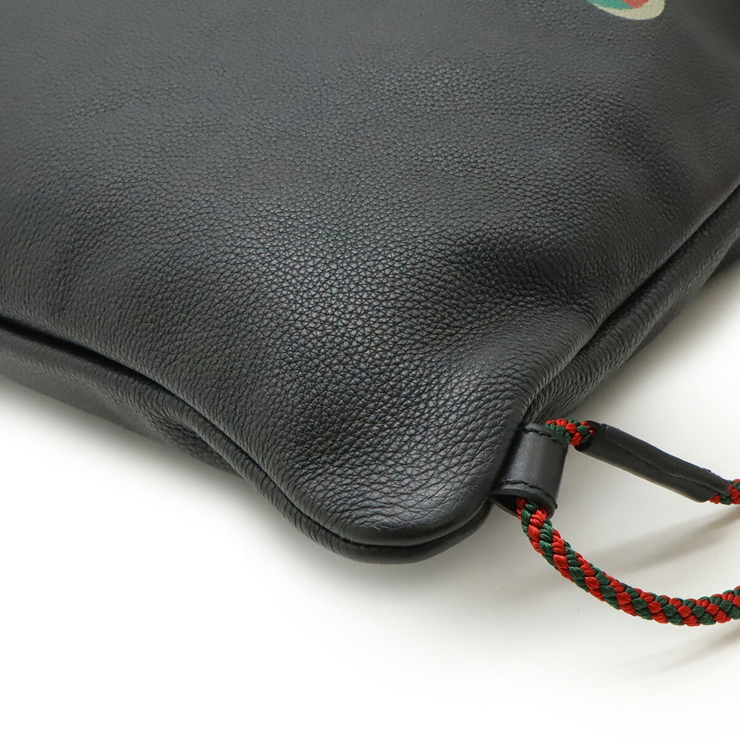 GUCCI Gucci Print Coco Capitan Drawstring Backpack/Tote Bag in Black Leather (Product Code: 494053)